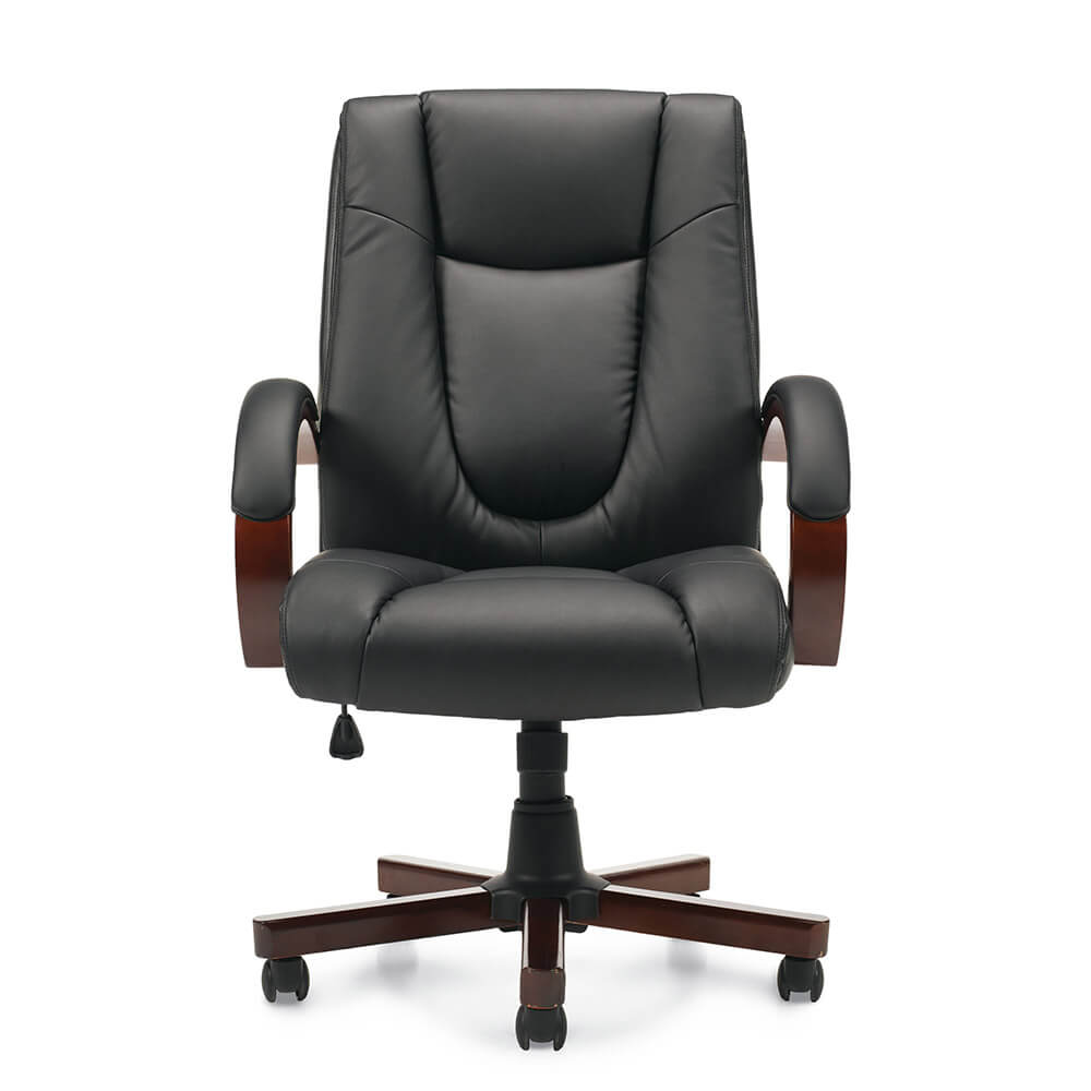 Argos leather executive chair front