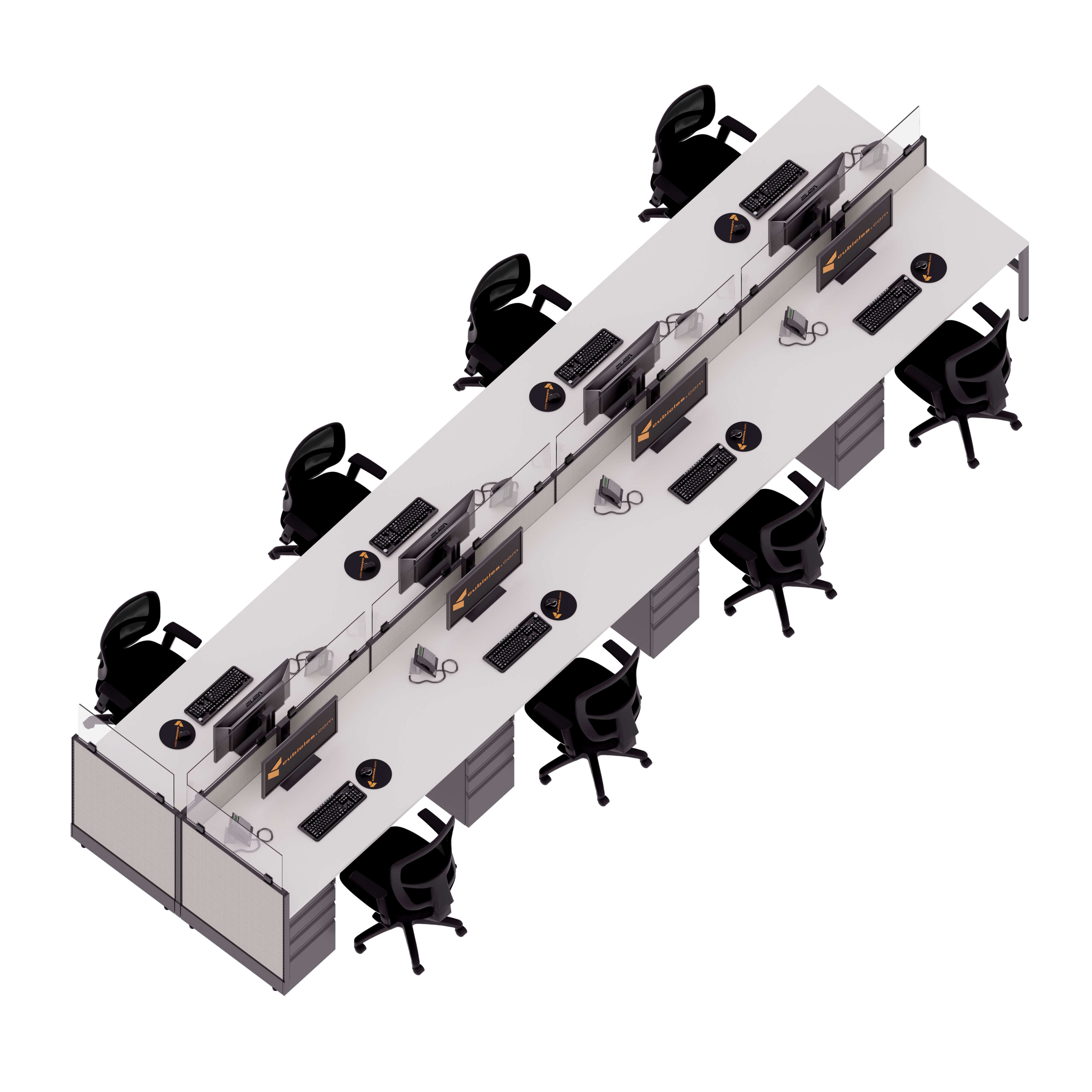 Office furniture solutions 8 pack cubicles