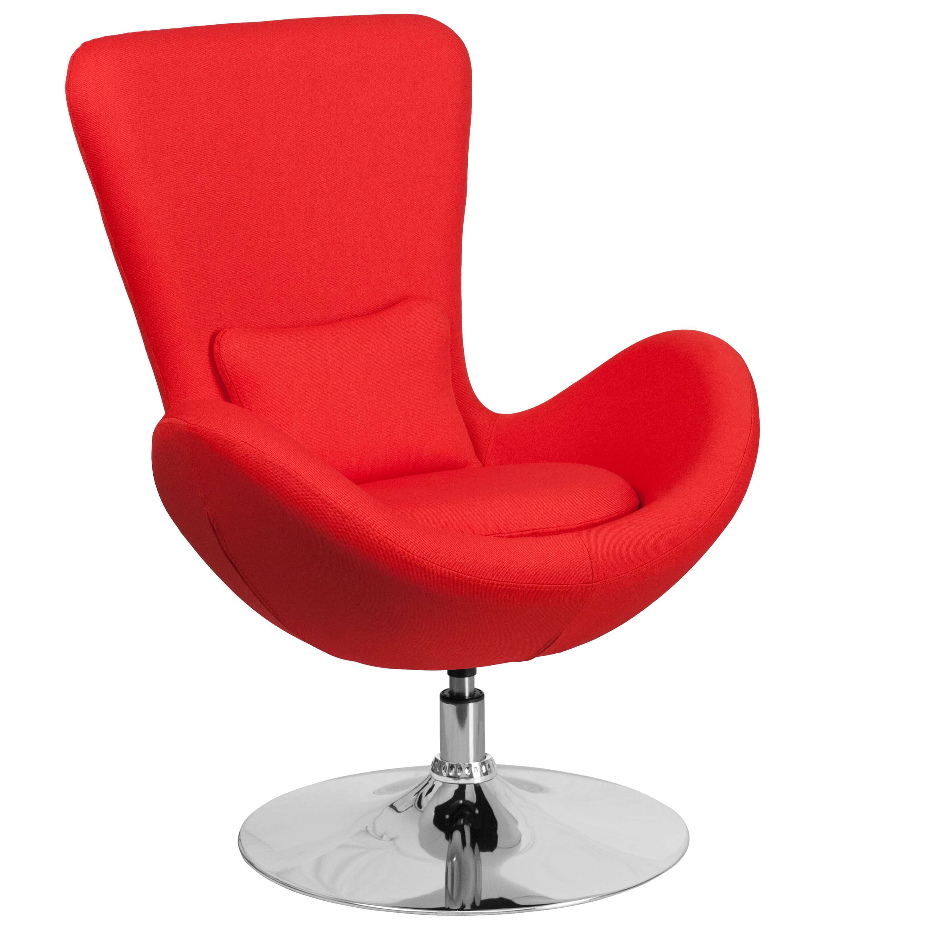 Office Lounge Chairs CUB CH 162430 RED FAB GG FLA 