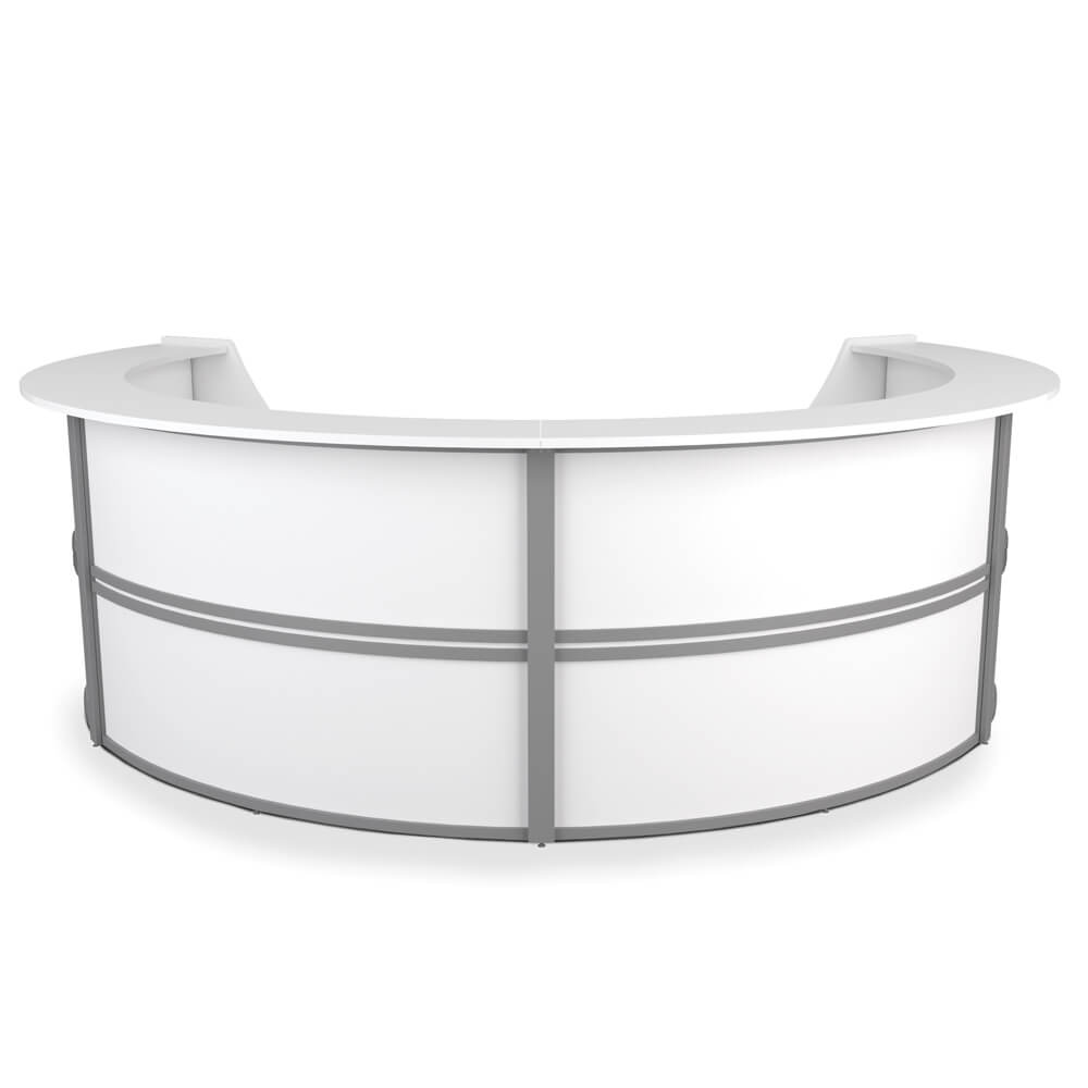 Accept White Reception Desk