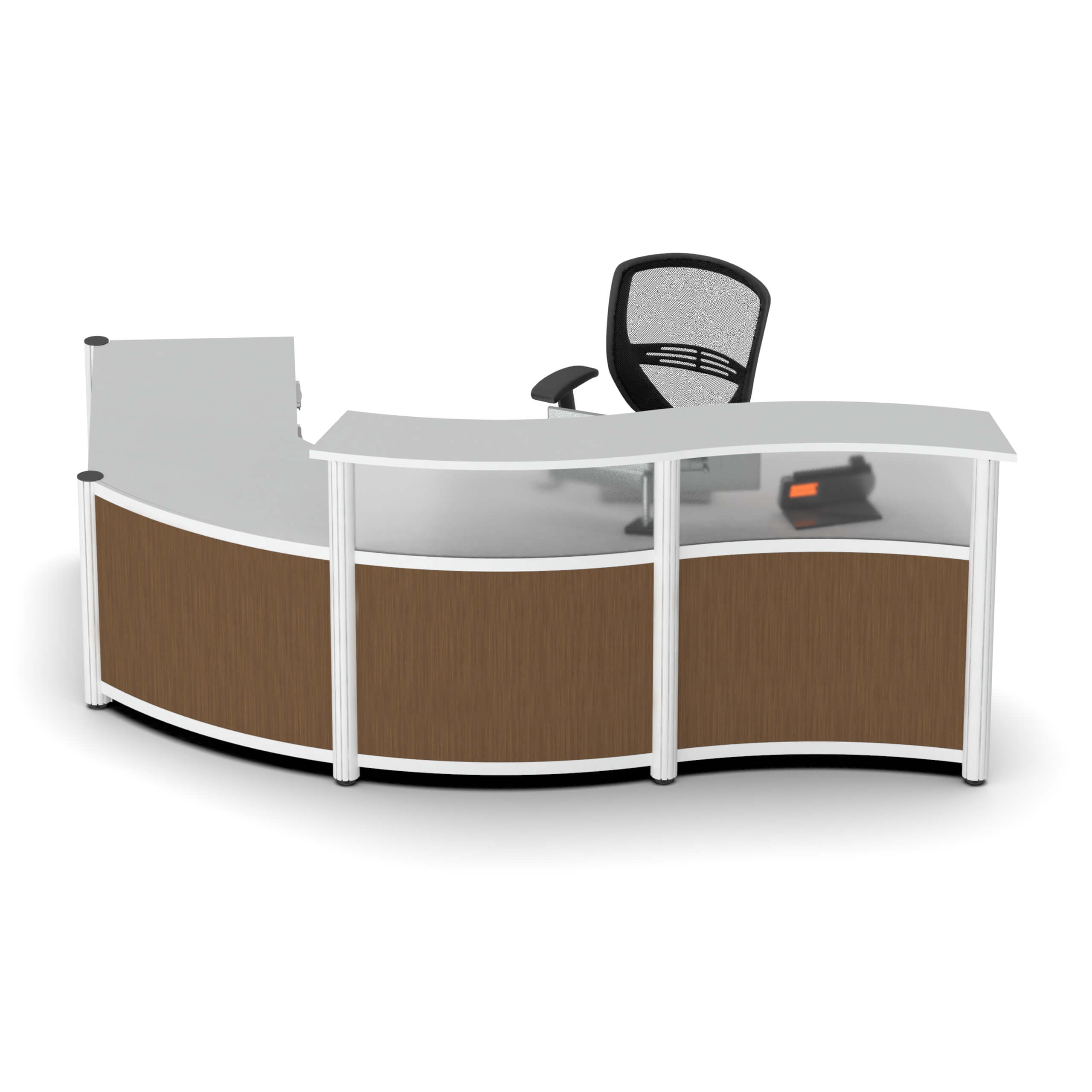 Arcwave curved reception desk cub PBR001 gt