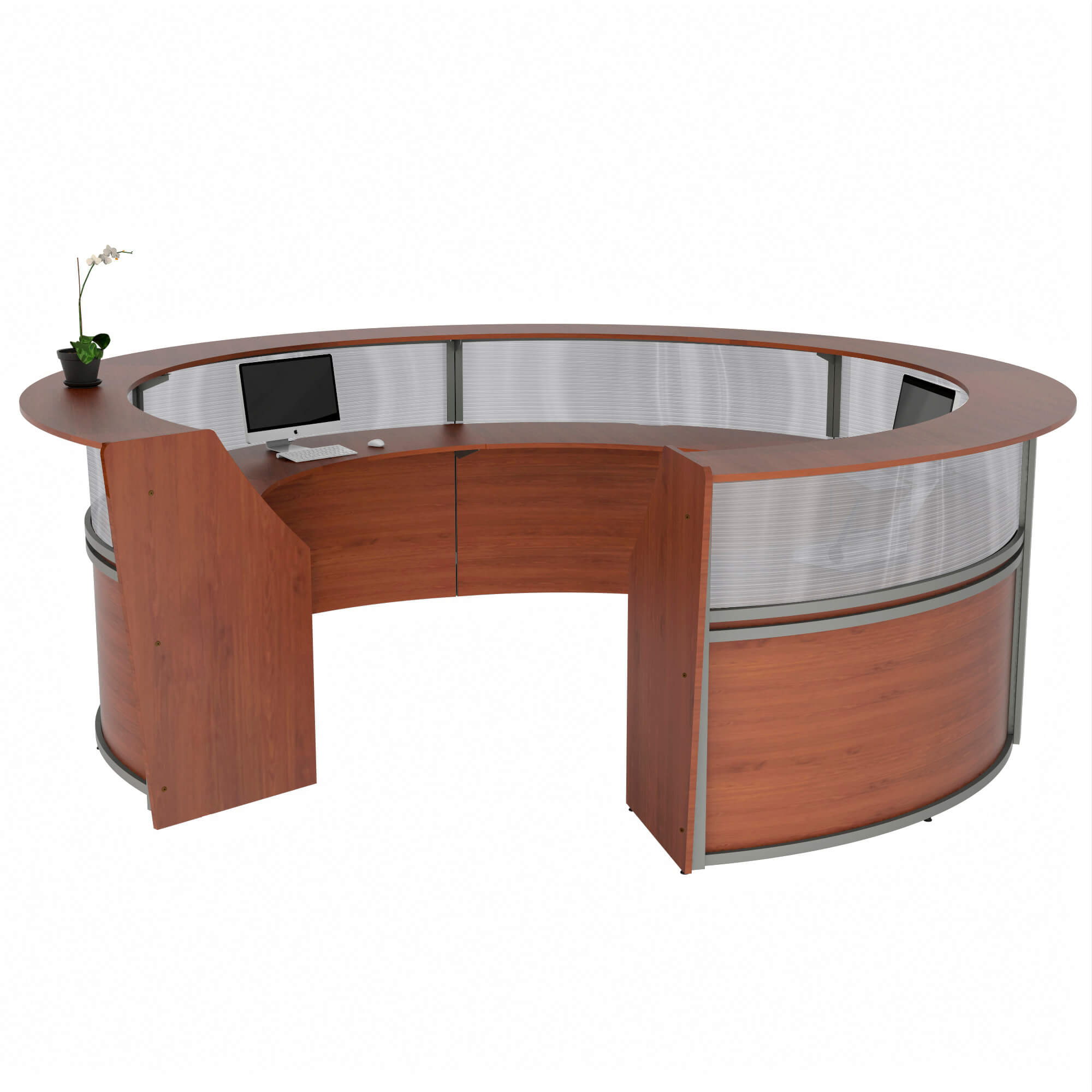 Li1 circle reception desk inside 1