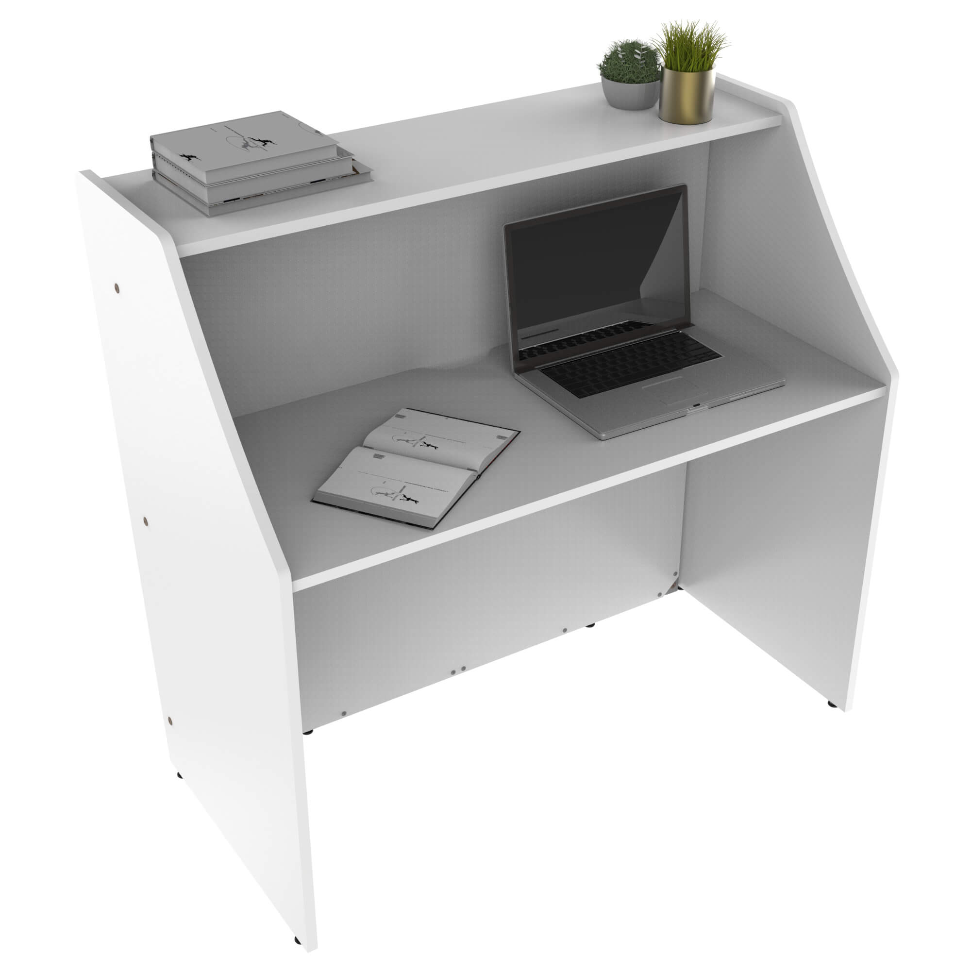 Li1 elegant small reception desk inside view 1