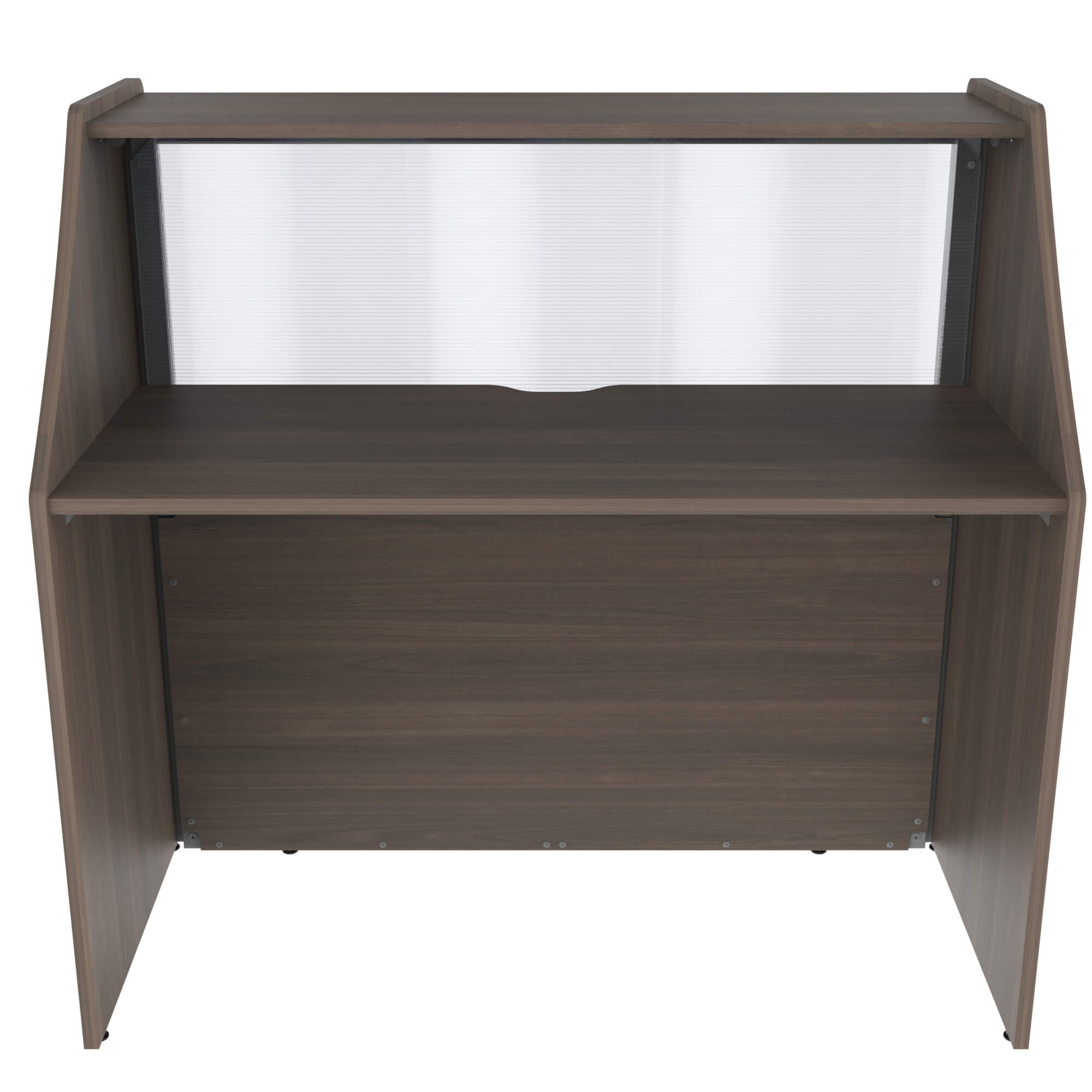 Small Reception Desks Small Reception Desk With Clear Panel