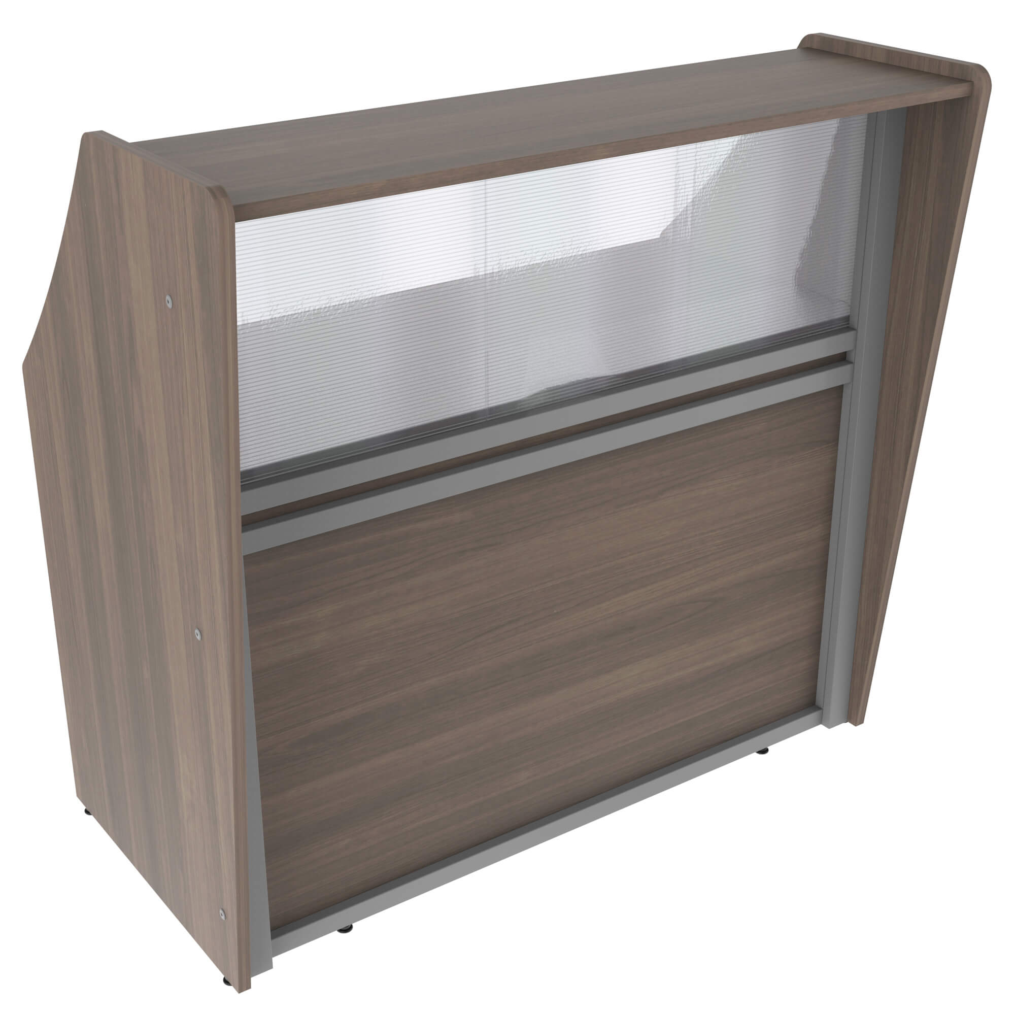 Small Reception Desks Small Reception Desk With Clear Panel