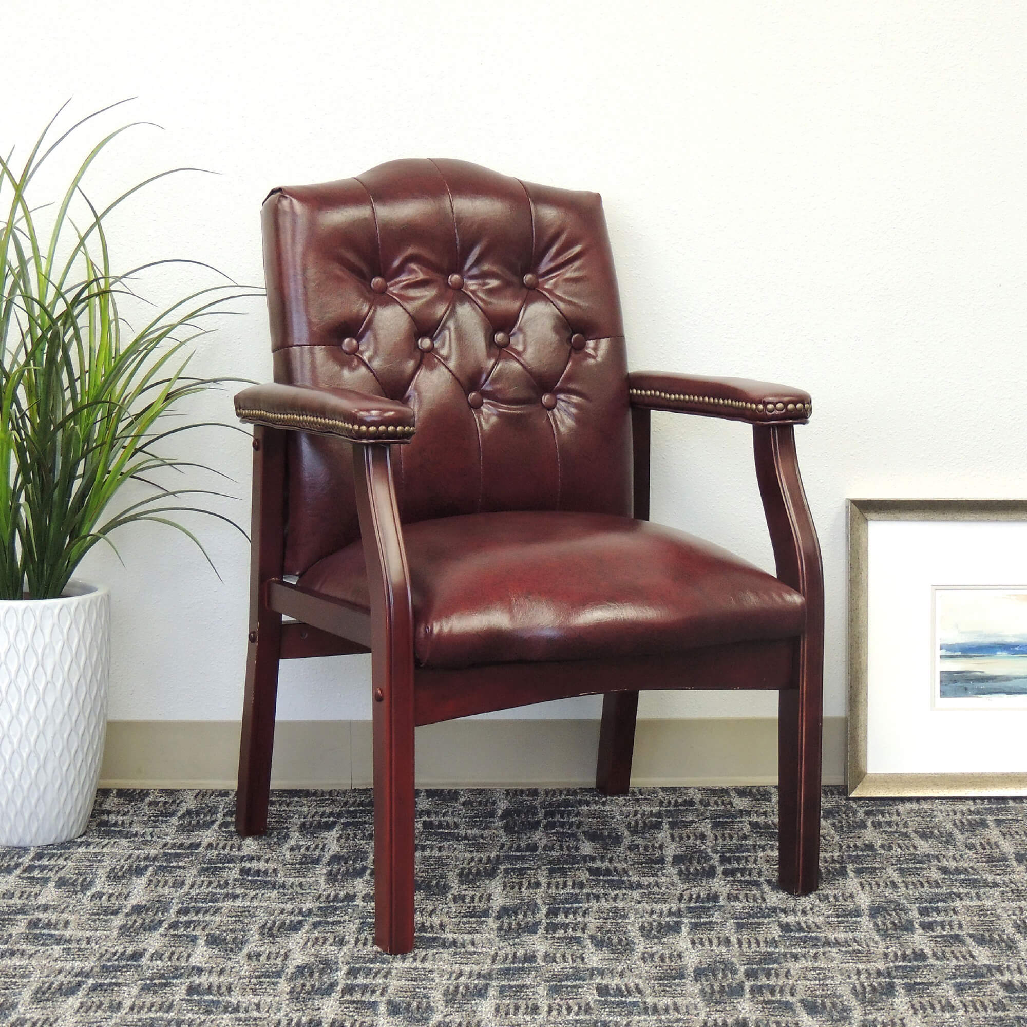 Goldendale waiting room chairs with arms 1