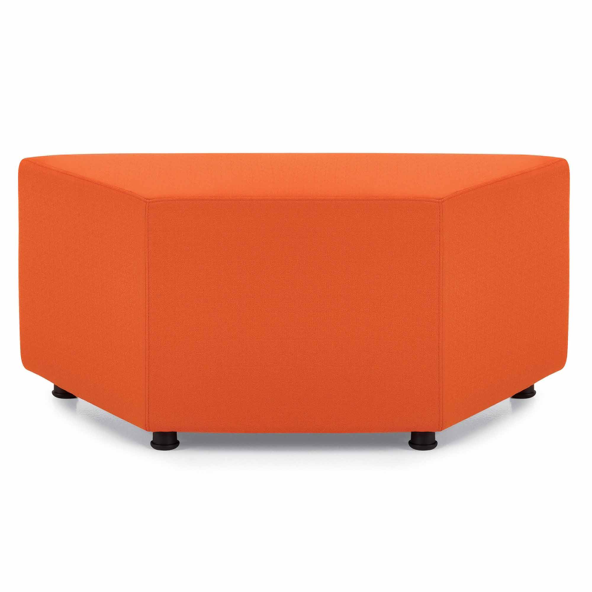 Reception ottoman wedge shaped front
