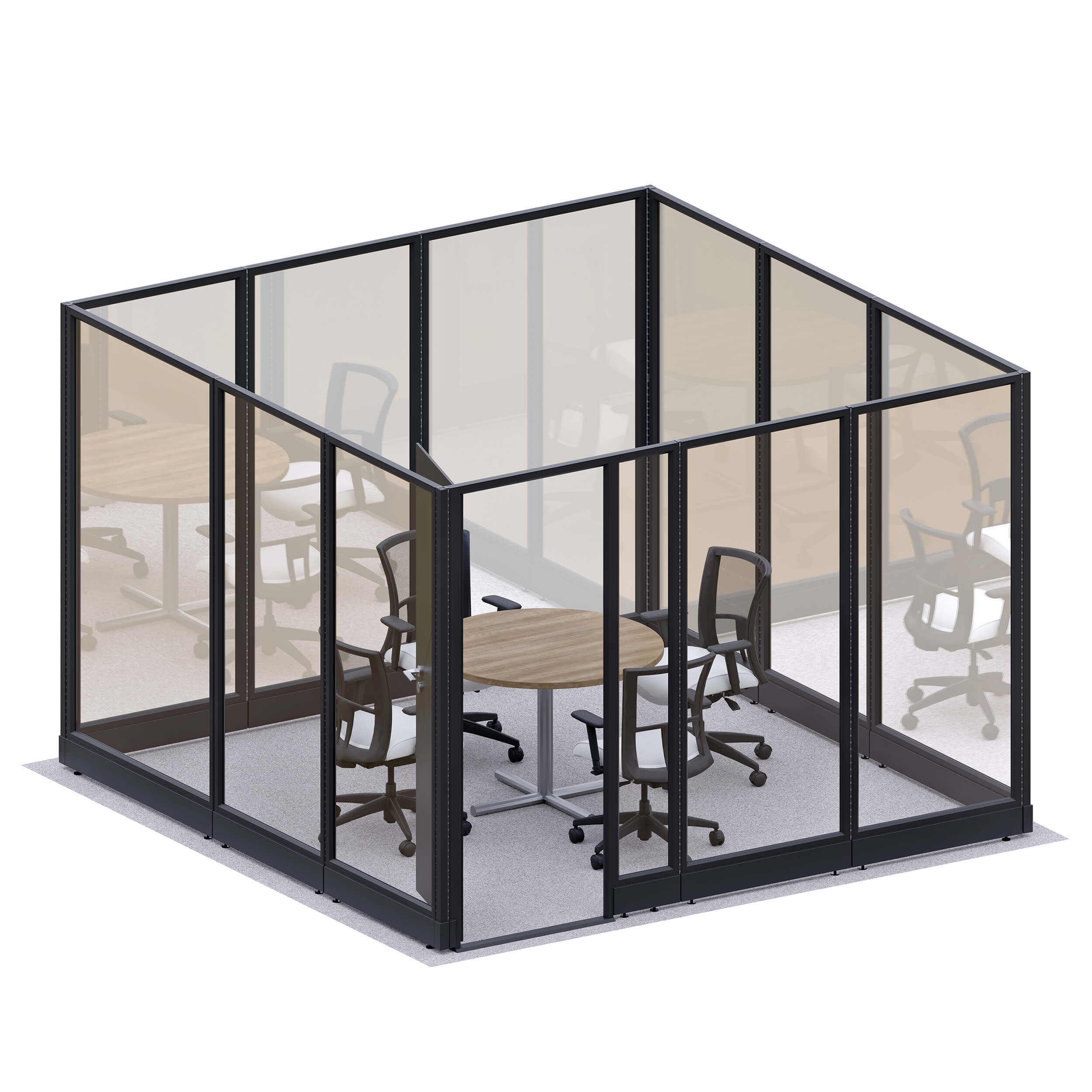 Office walls glass wall conference room 85h o shape