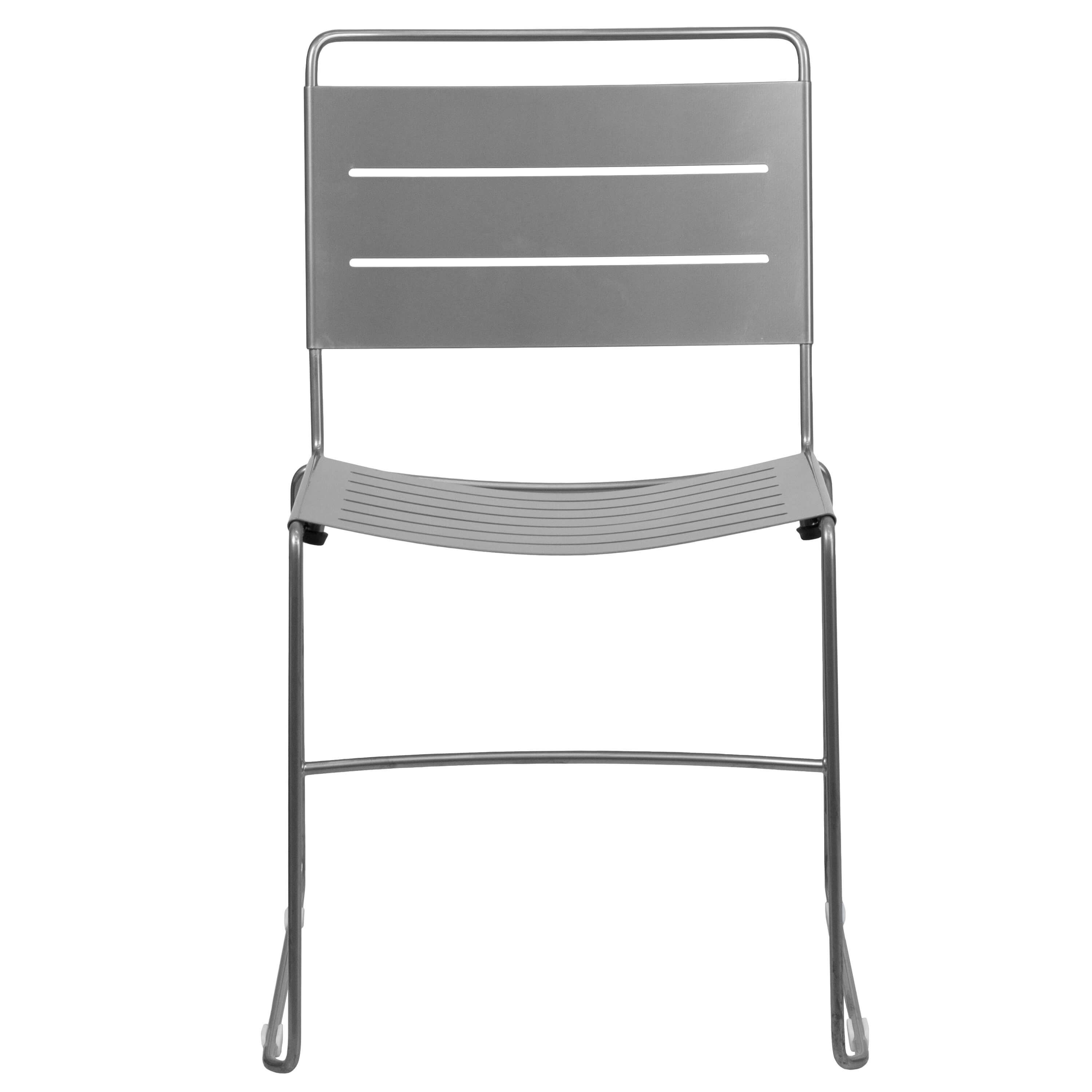 Outdoor cafe chair front view