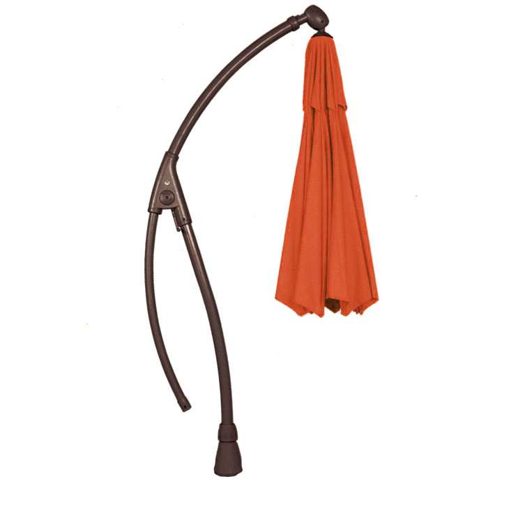 Outdoor cantilever umbrella closed view