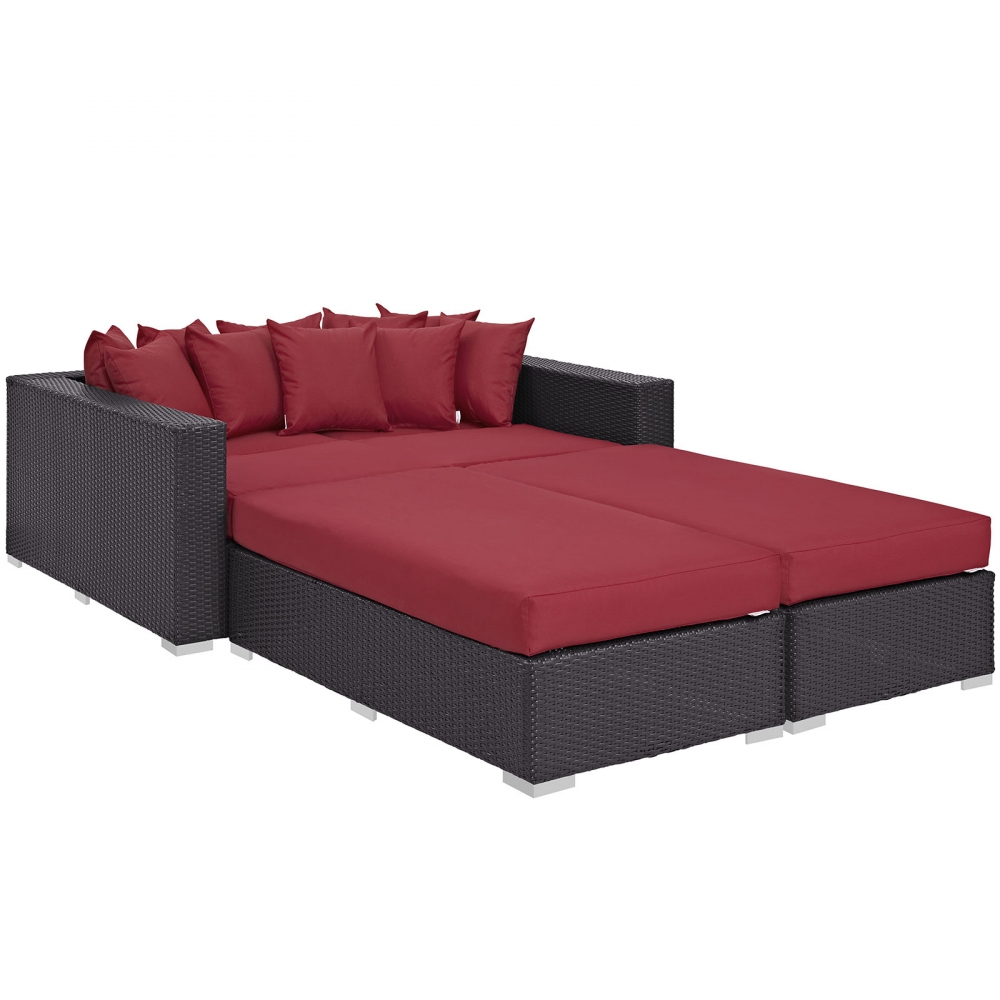Outdoor lounge furniture CUB EEI 2160 EXP RED SET MOD