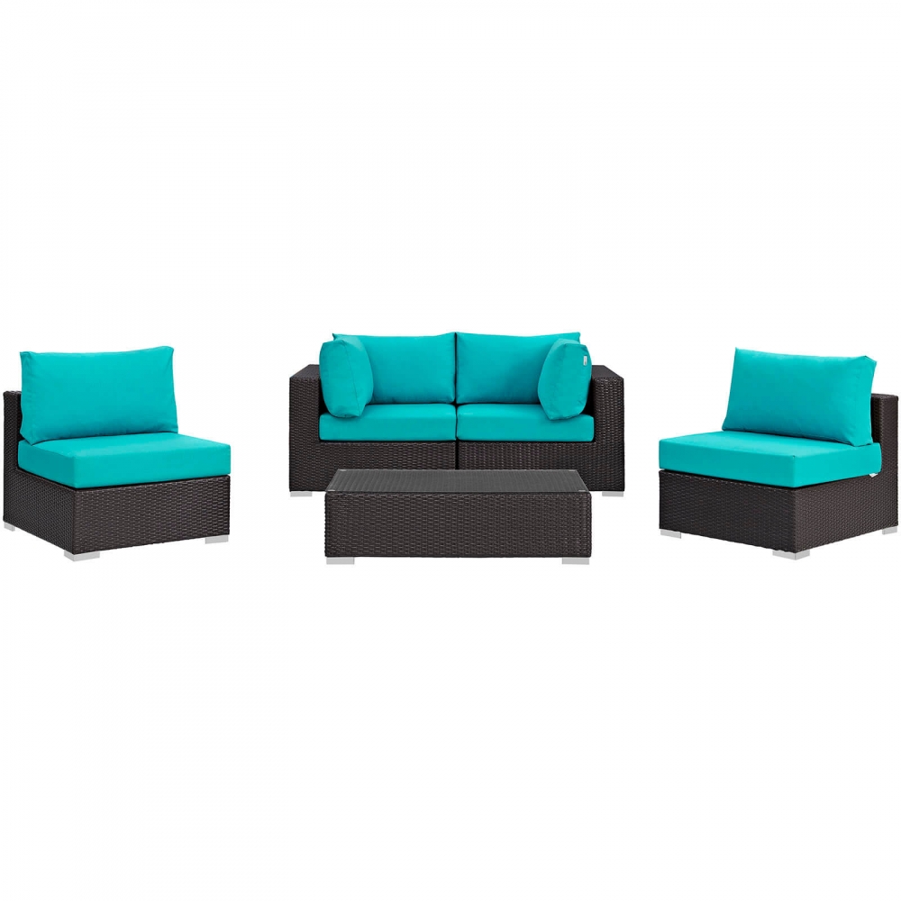 Outdoor lounge furniture CUB EEI 2163 EXP TRQ SET MOD