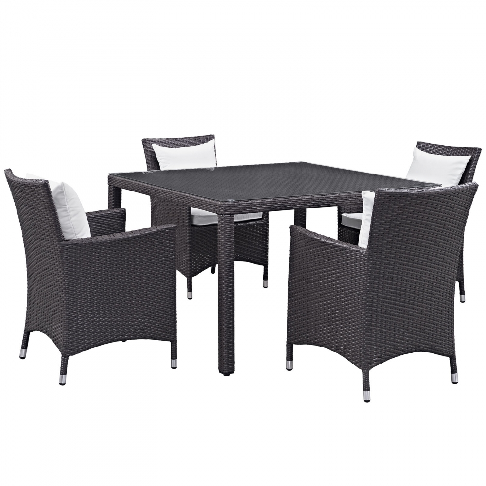 Outdoor table and chairs CUB EEI 2191 EXP WHI SET MOD