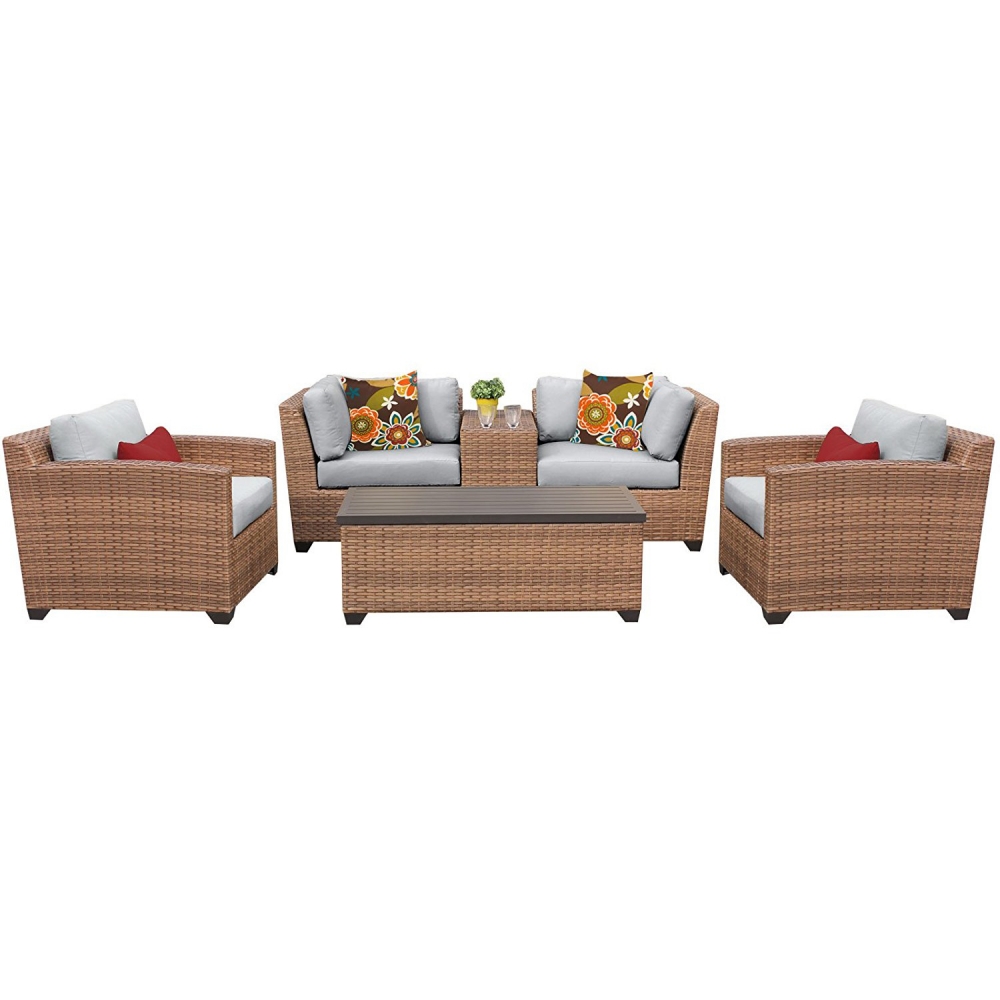 Vicenza 6 Piece Patio Furniture Sofa Sets