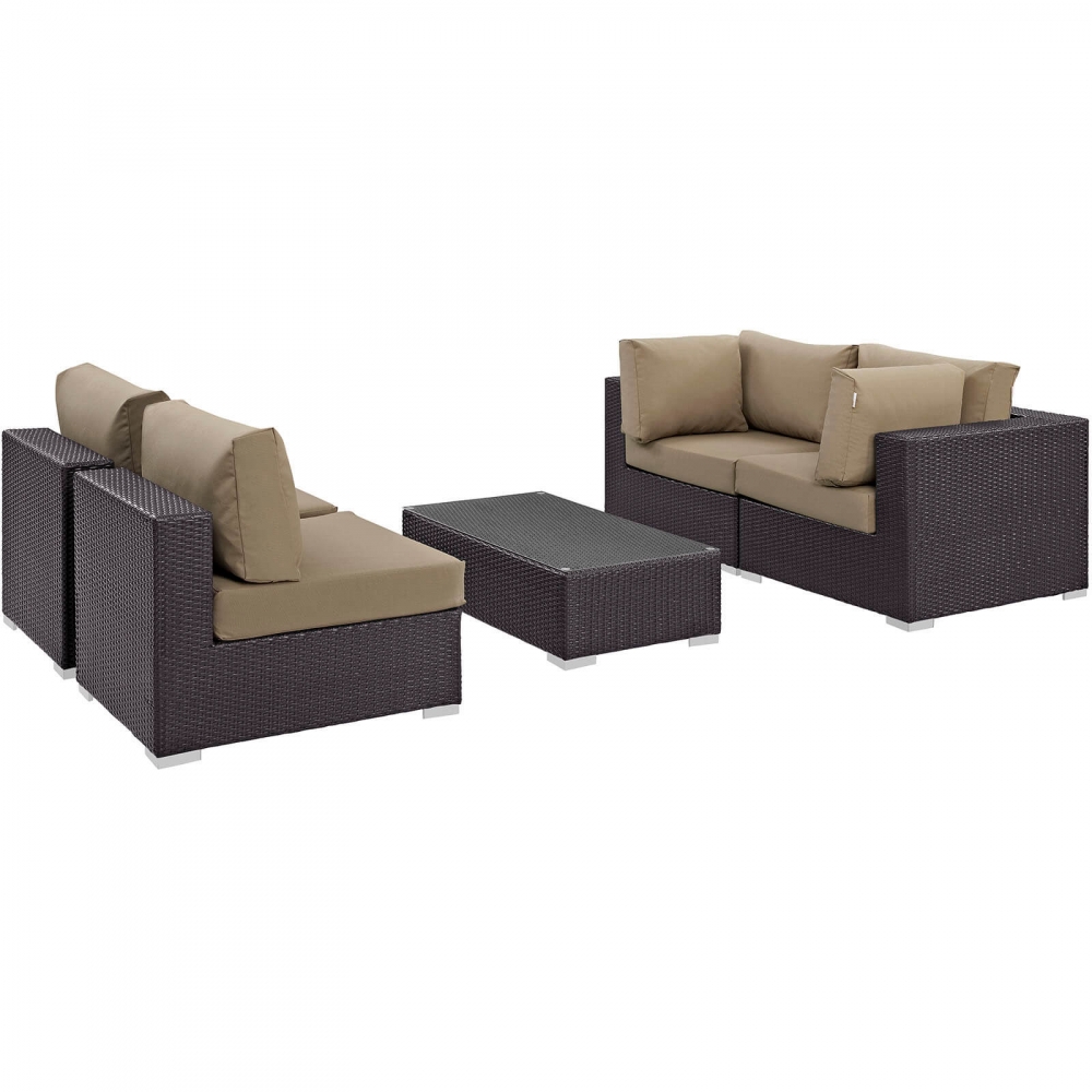 Patio tables and chairs rattan sofa set