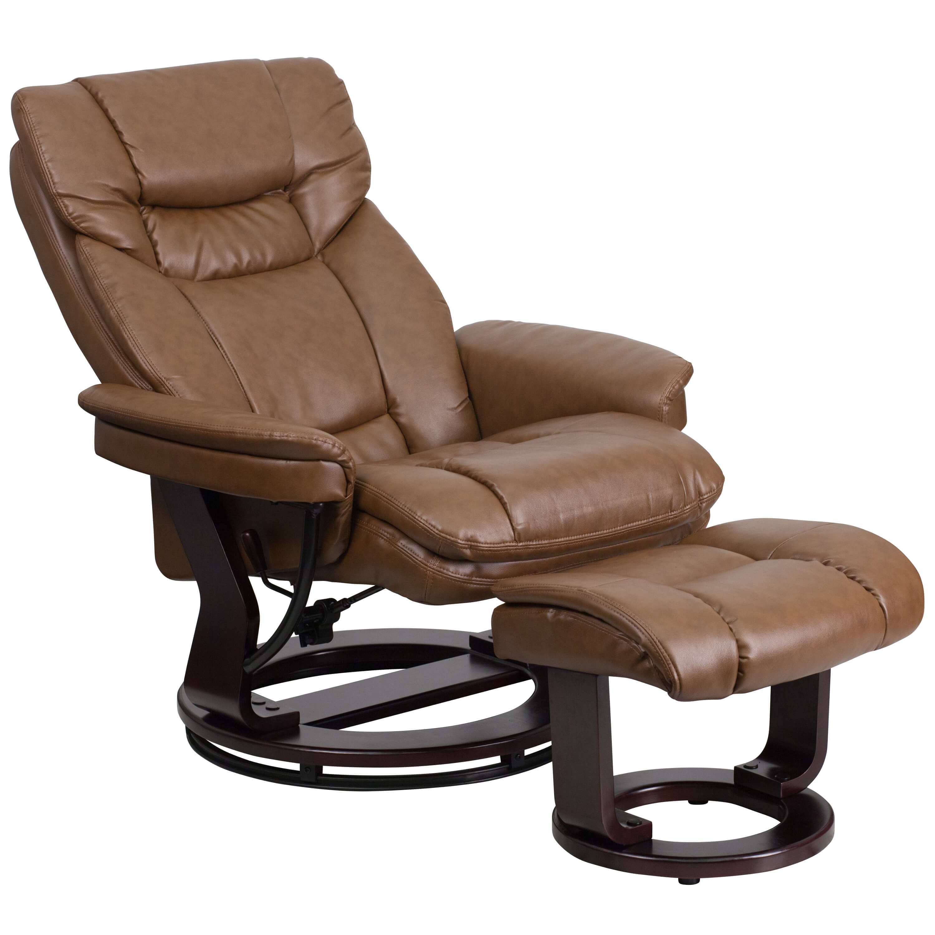 Reclining armchair reclined view