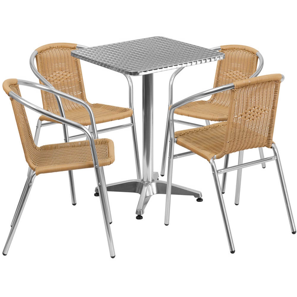 Restaurant tables and chairs 23inch bistro table and chairs