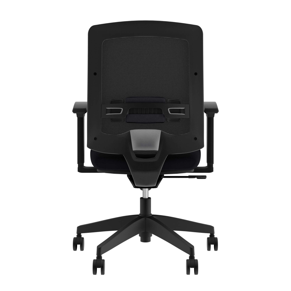 Rolling desk chair rear view