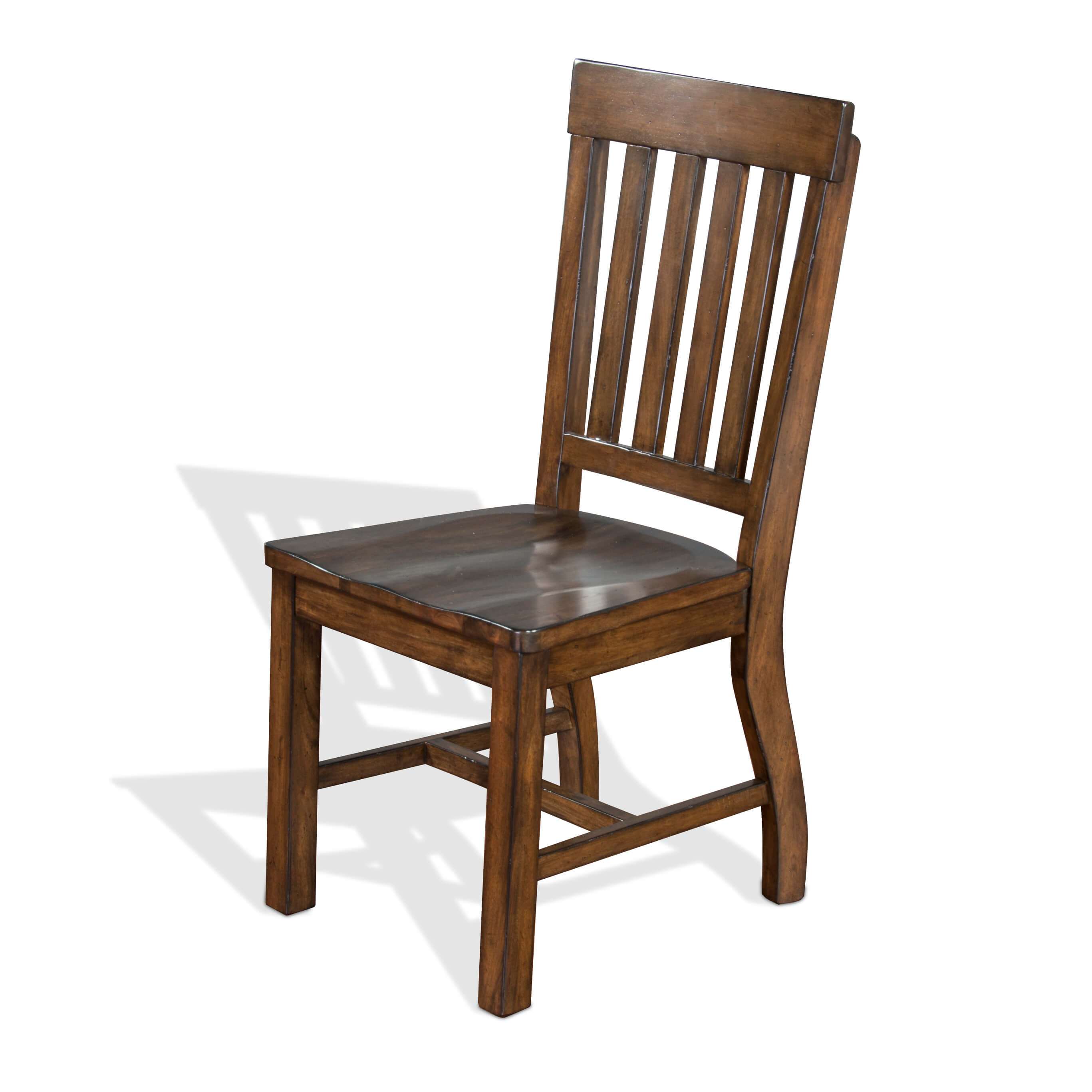 asheville rustic wood dining chair