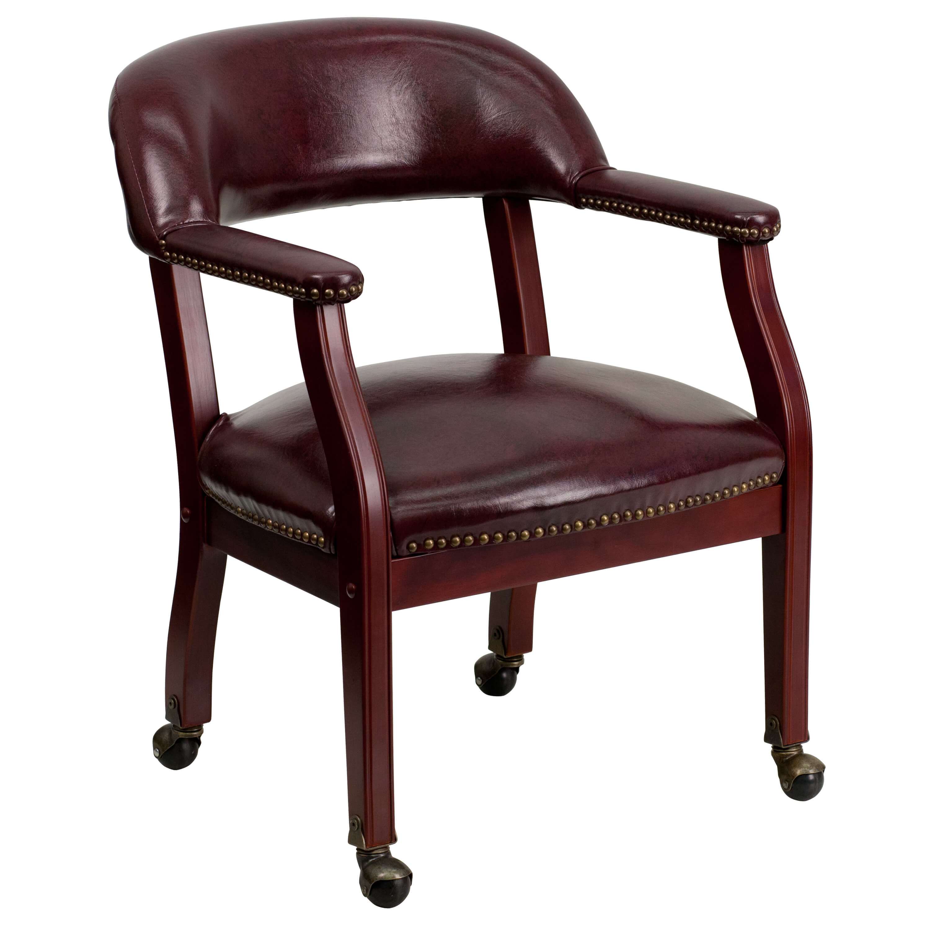 Side chairs with arms CUB B Z100 OXBLOOD GG FLA