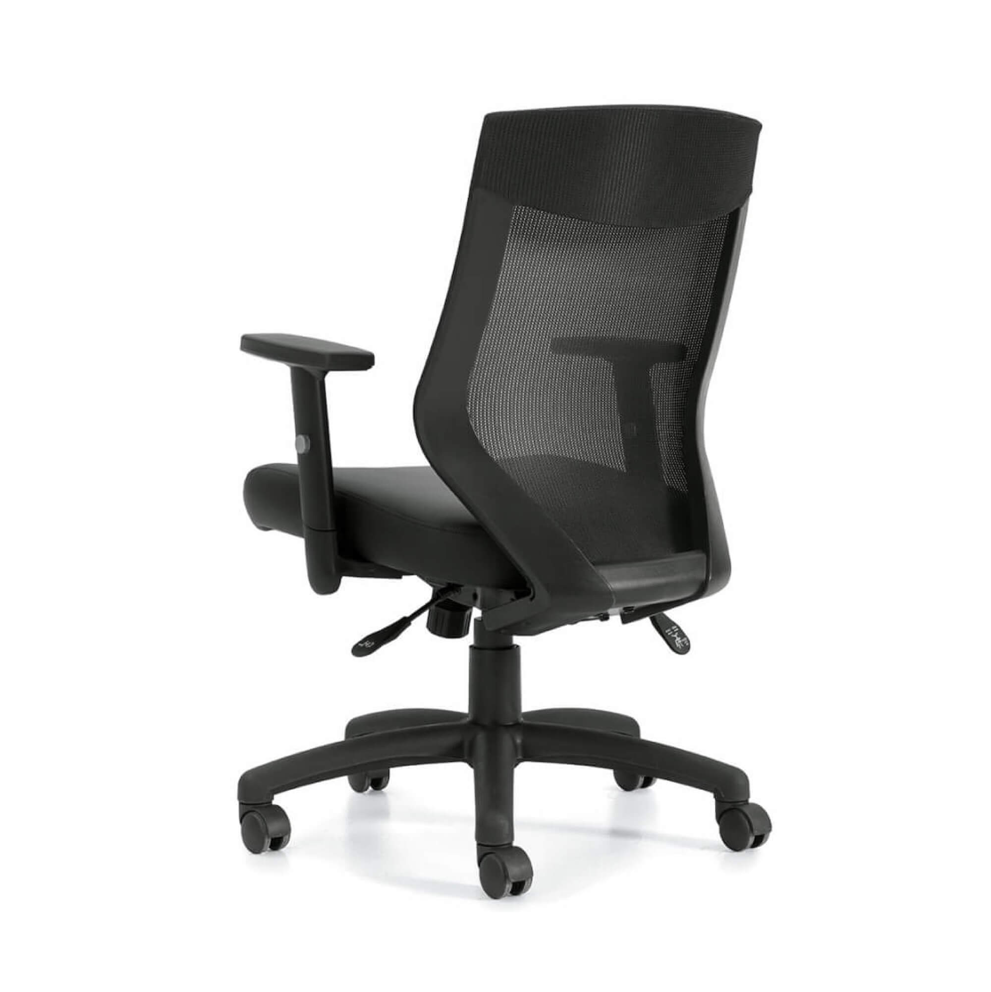 Big&tall office chairs big&tall mesh office chair black mesh office chair angle back view