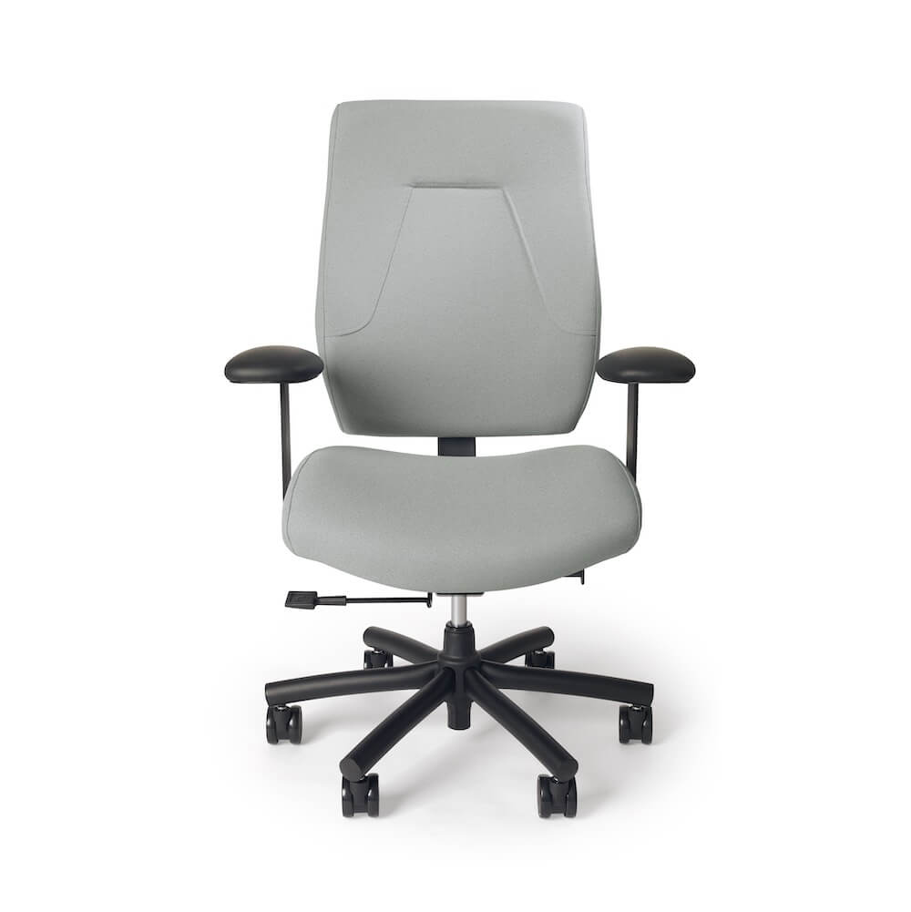Big and tall office chairs big and tall executive office chairs heavy duty ergonomic office chair e500 gray fabric front view