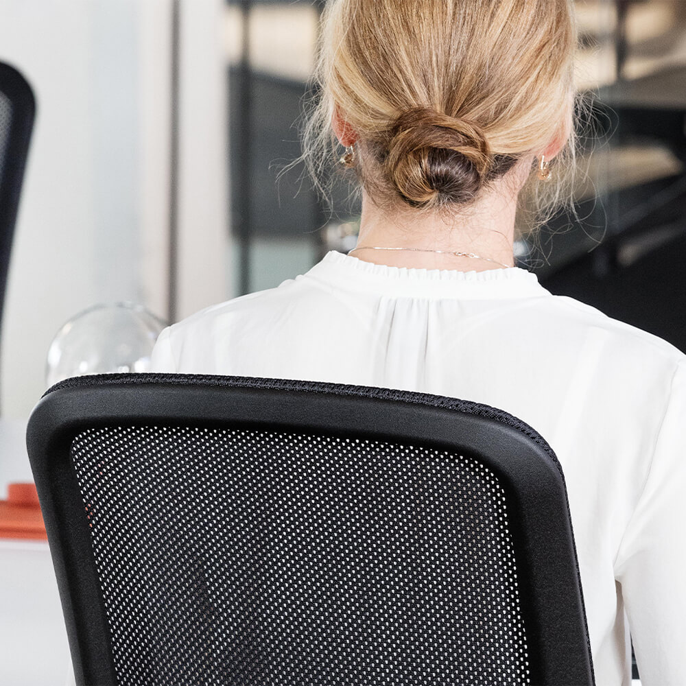 Ergonomic desk chair black environment back Ergonomic desk chair black environment back