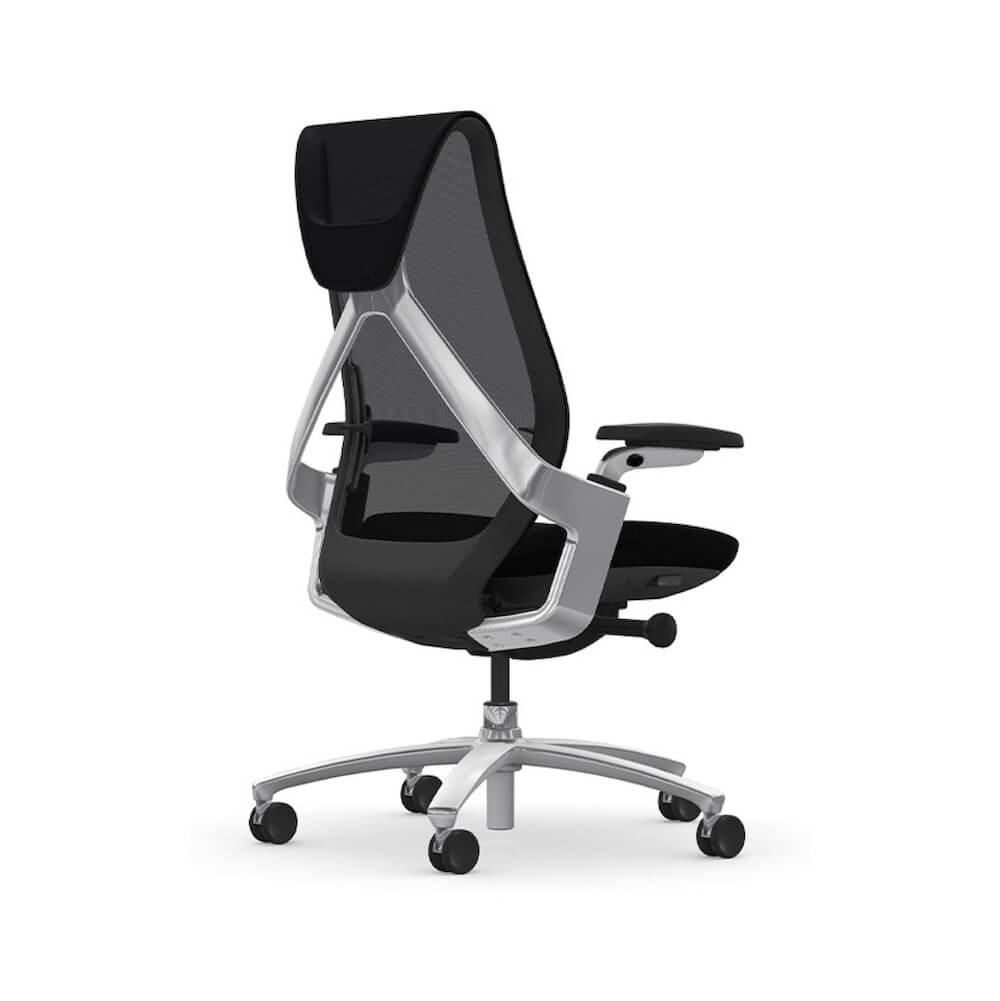 Executive and conference chairs office desk chairs ergonomic back support office chair black back angle view