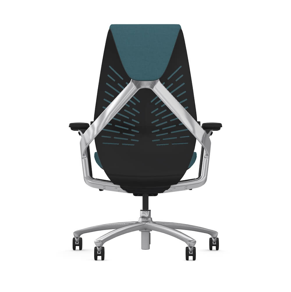 Executive and conference chairs office desk chairs ergonomic back support office chair blue back view