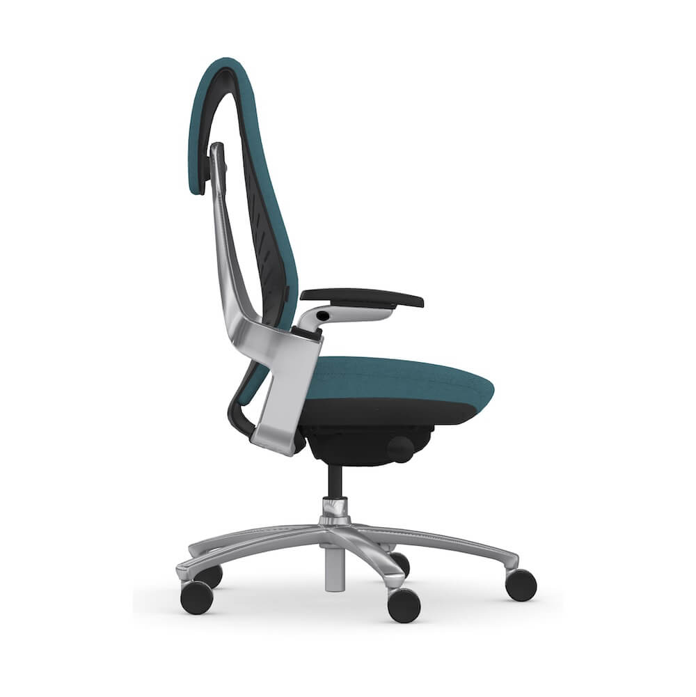 Executive and conference chairs office desk chairs ergonomic back support office chair blue side view