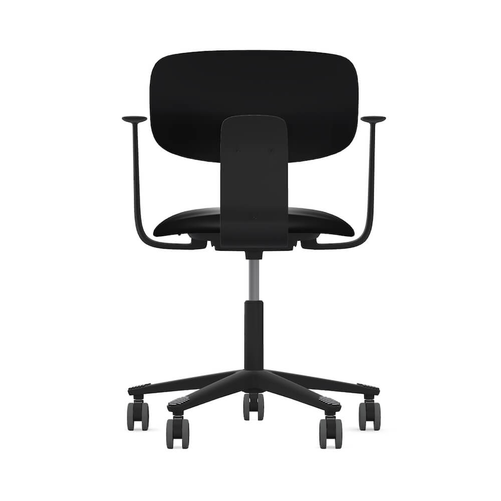Executive and conference chairs office desk chairs light task chair black back view