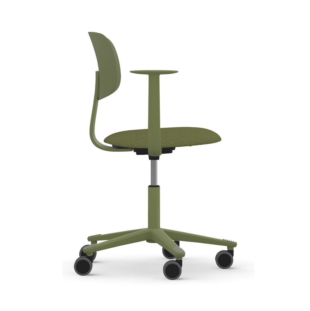 Executive and conference chairs office desk chairs light task chair green side view