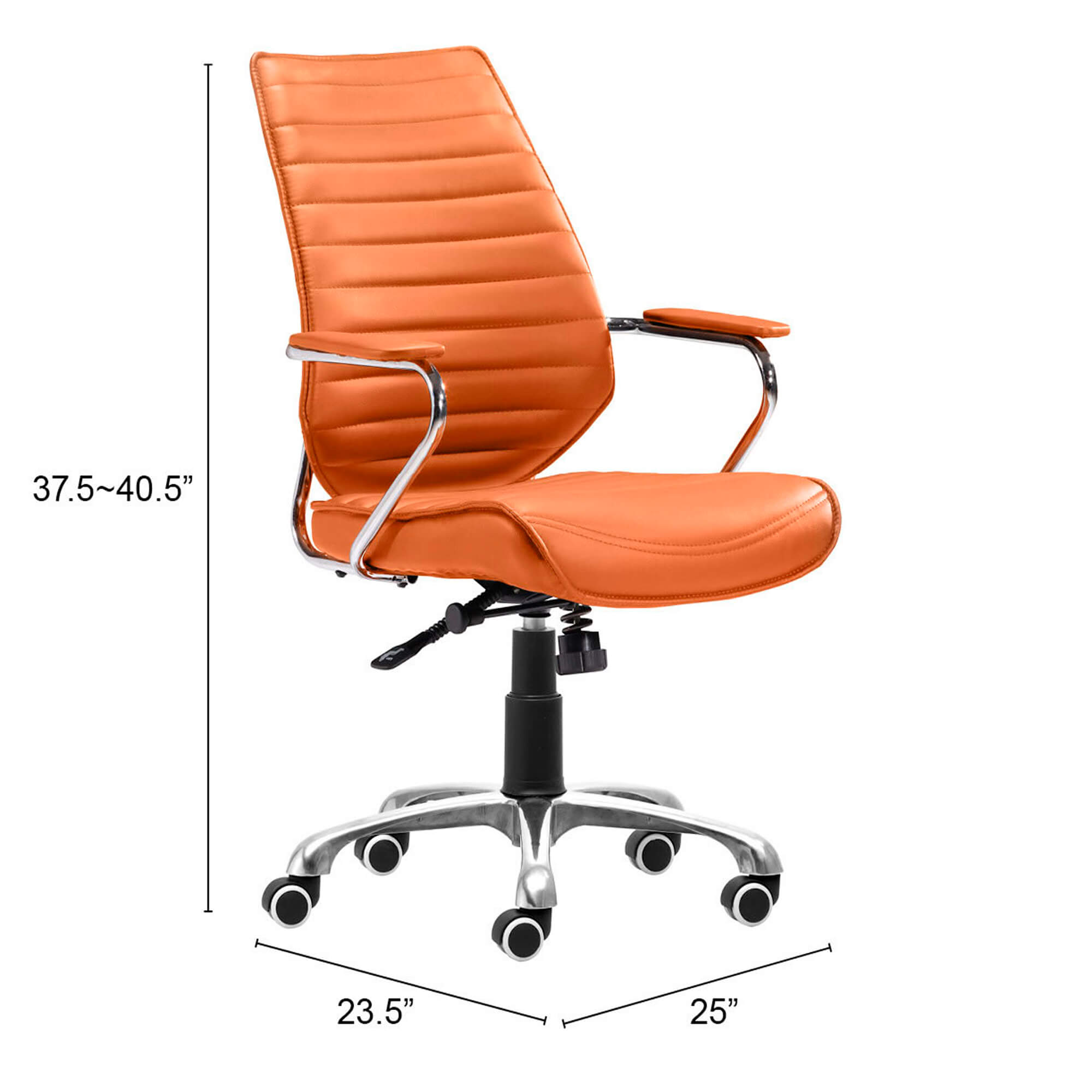 Executive low back office chair dimensions overview