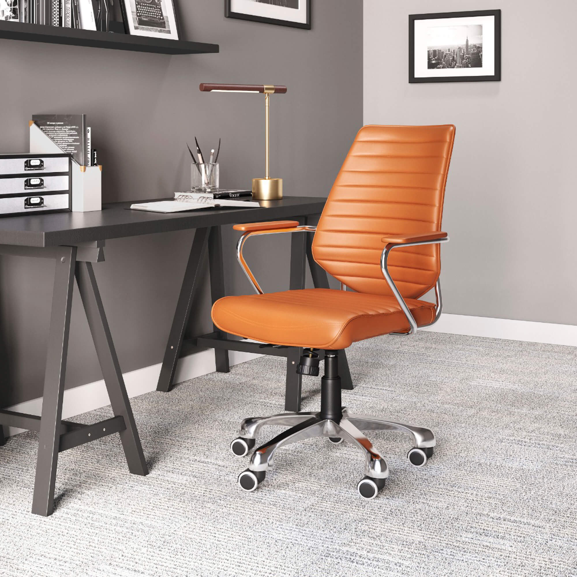 Executive low back office chair environmental