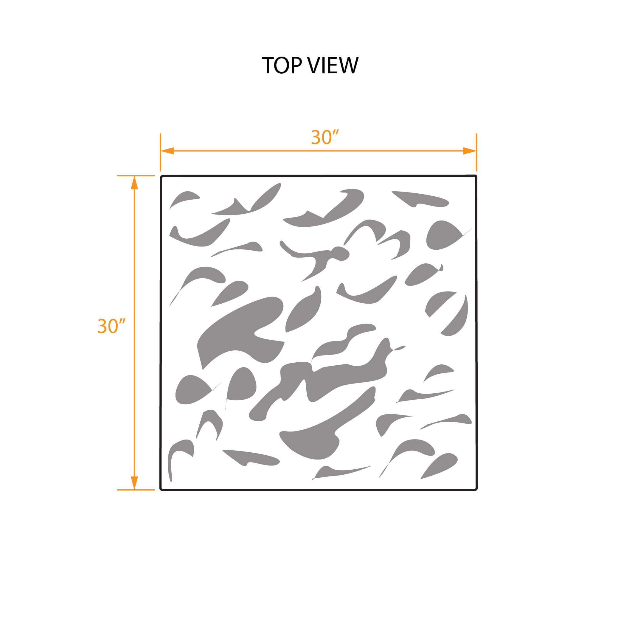 Glam geometrical coffee table top view dimensions Glam geometrical coffee table top view dimensions