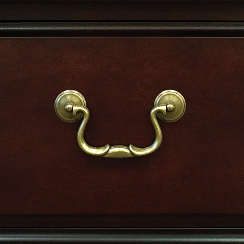 Ho7 u shaped desk with hutch handle