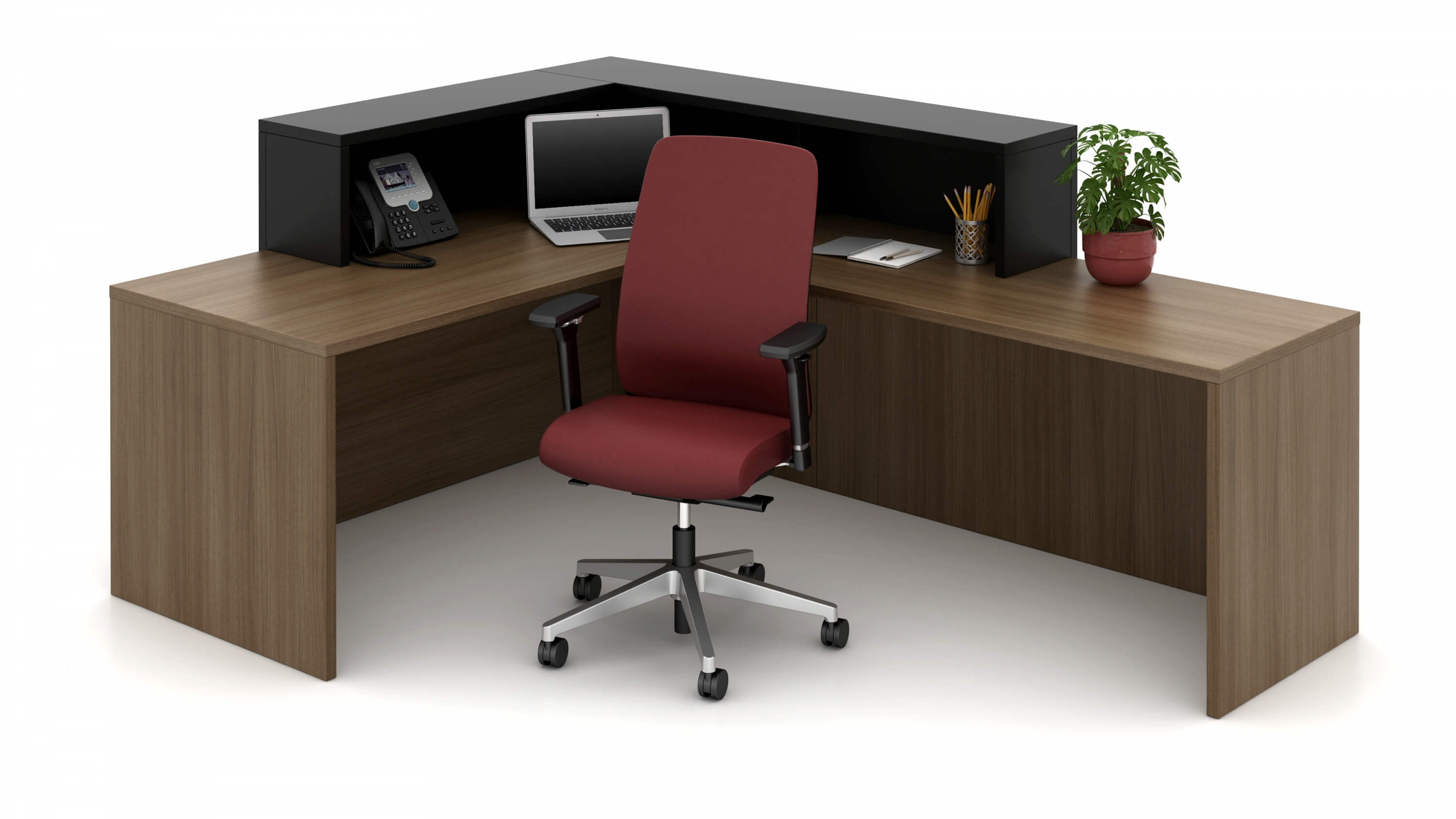 L shape reception desk inside L shape reception desk inside