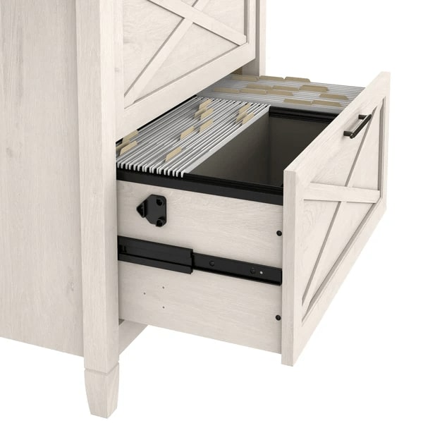 L shaped desk and file cabinet details 3