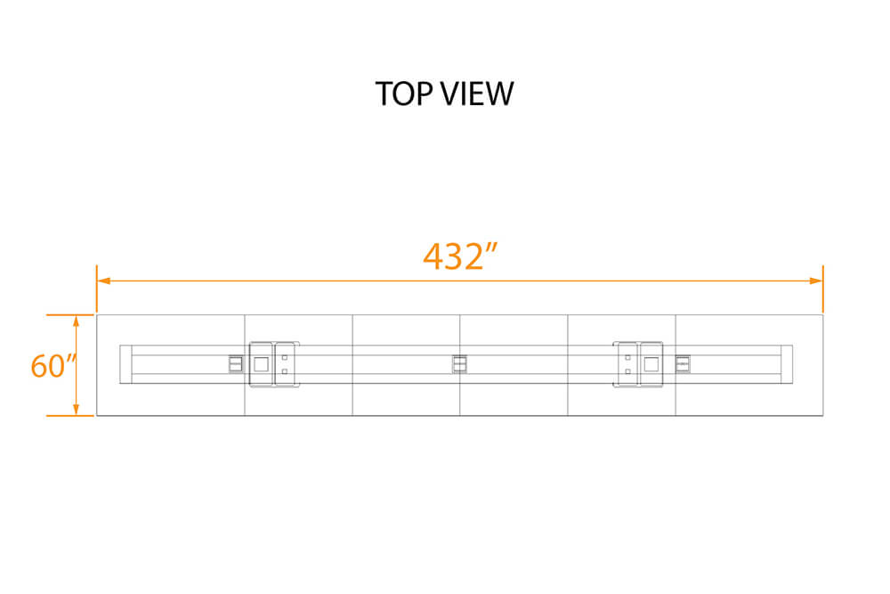 Mighty board room table 36x5 top view dimensions Mighty board room table 36x5 top view dimensions