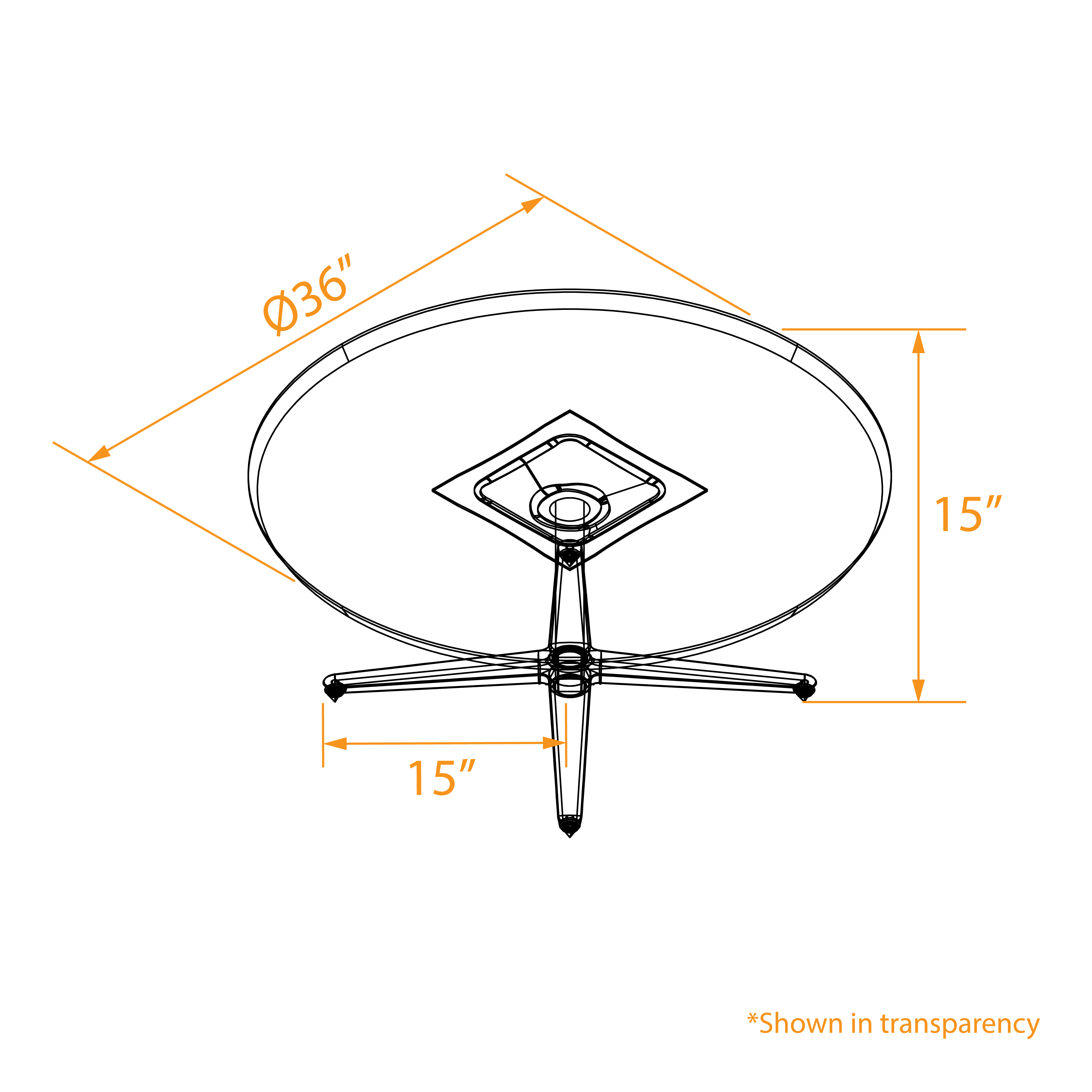 Minimalist coffee table modern design 3D dimensions 1 2 3