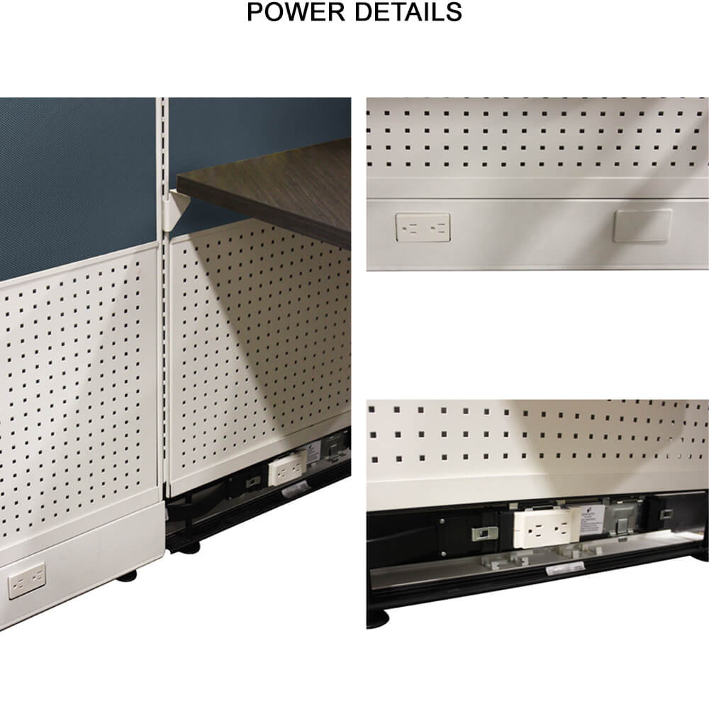 Modern cubicles sleek design details