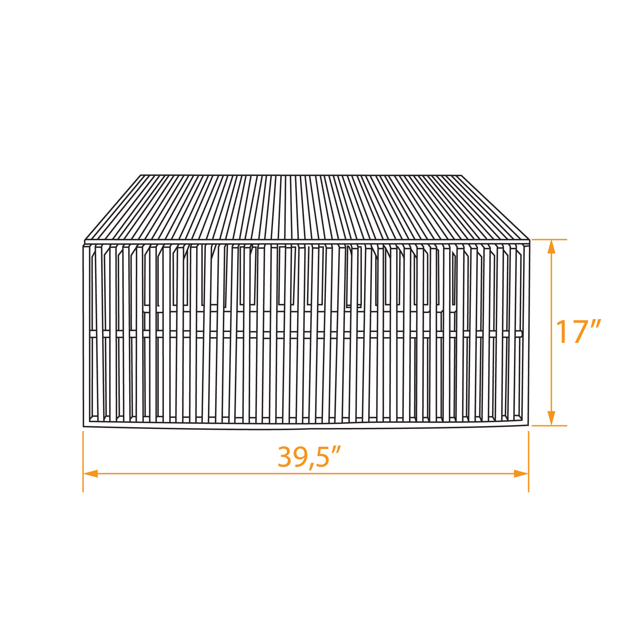 Modern steel coffee side dimensions