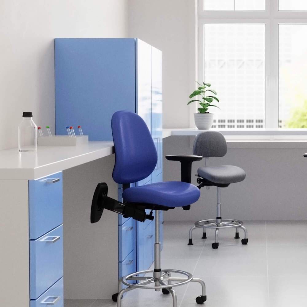 Office chair for standing desk ergonomic stool for standing desks lab stool adjustable space view