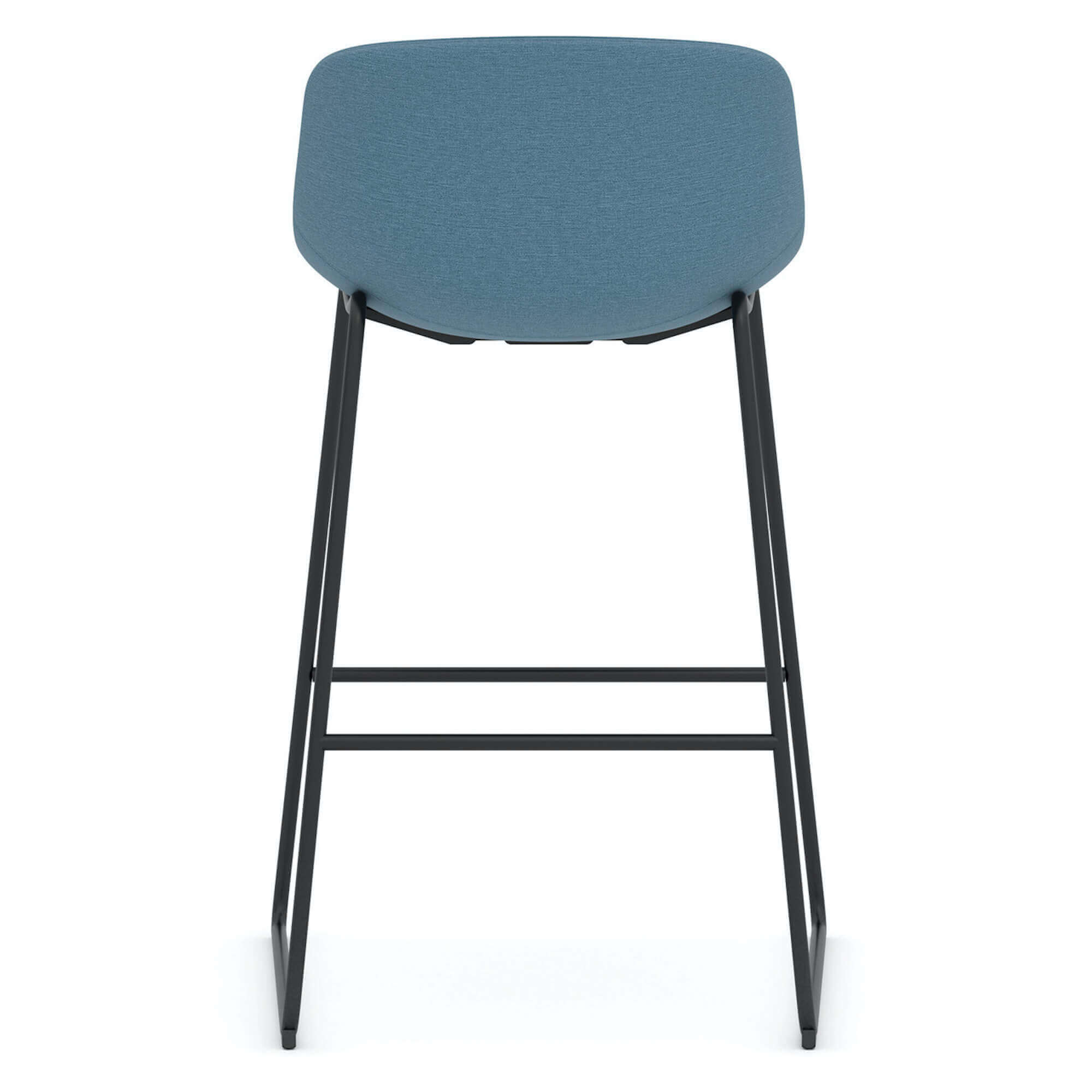 Office chair for standing desk ergonomic stool for standing desks molded bar stool molded bar stool blue back view