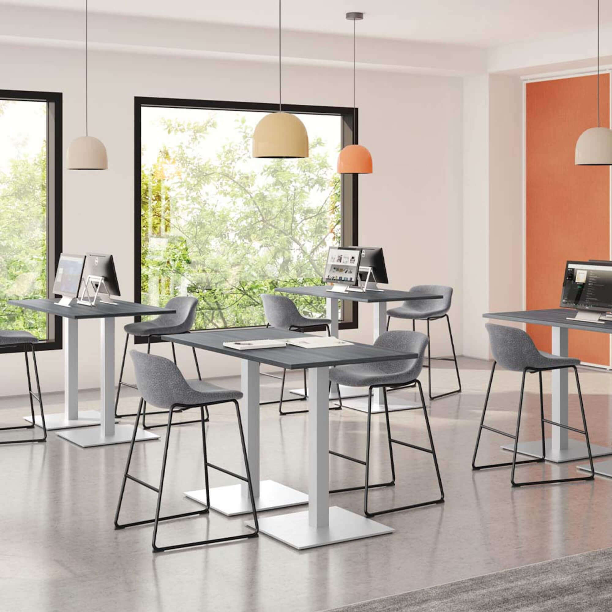 Office chair for standing desk ergonomic stool for standing desks molded bar stool molded bar stool gray space view