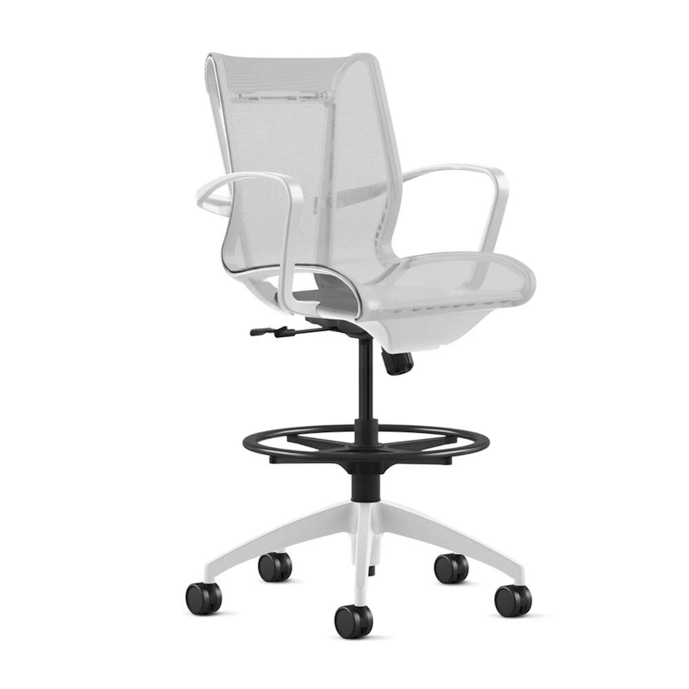 Office chair for standing desk ergonomic stool for standing desks swivel drafting stool white angle view Office chair for standing desk ergonomic stool for standing desks swivel drafting stool white angle view
