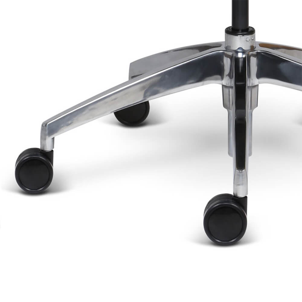 Office chair with adjustable lumbar base