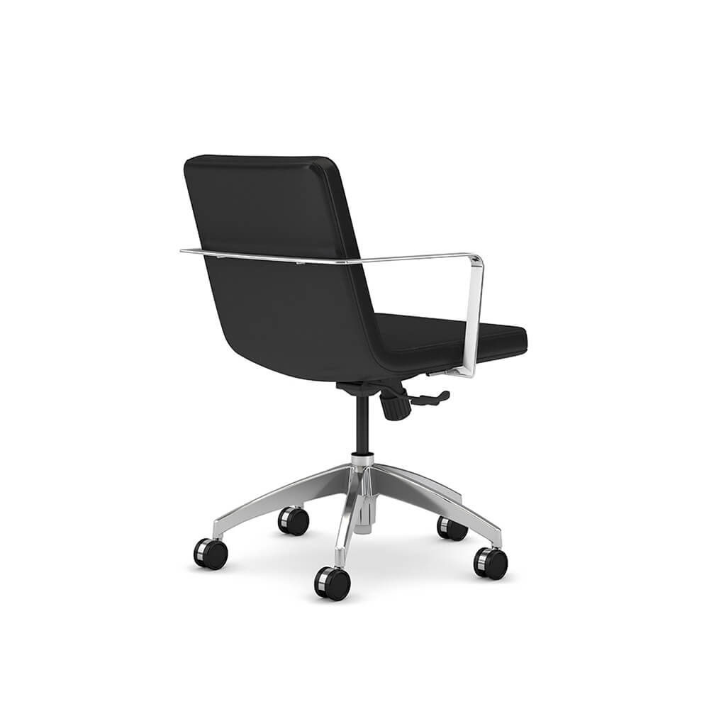 Office chair with lower back support back view