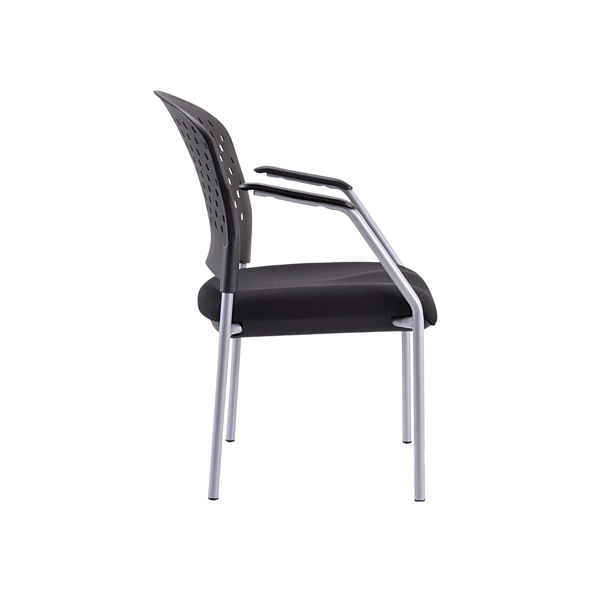 Office deks chairs guest chairs task chair with wheels side view