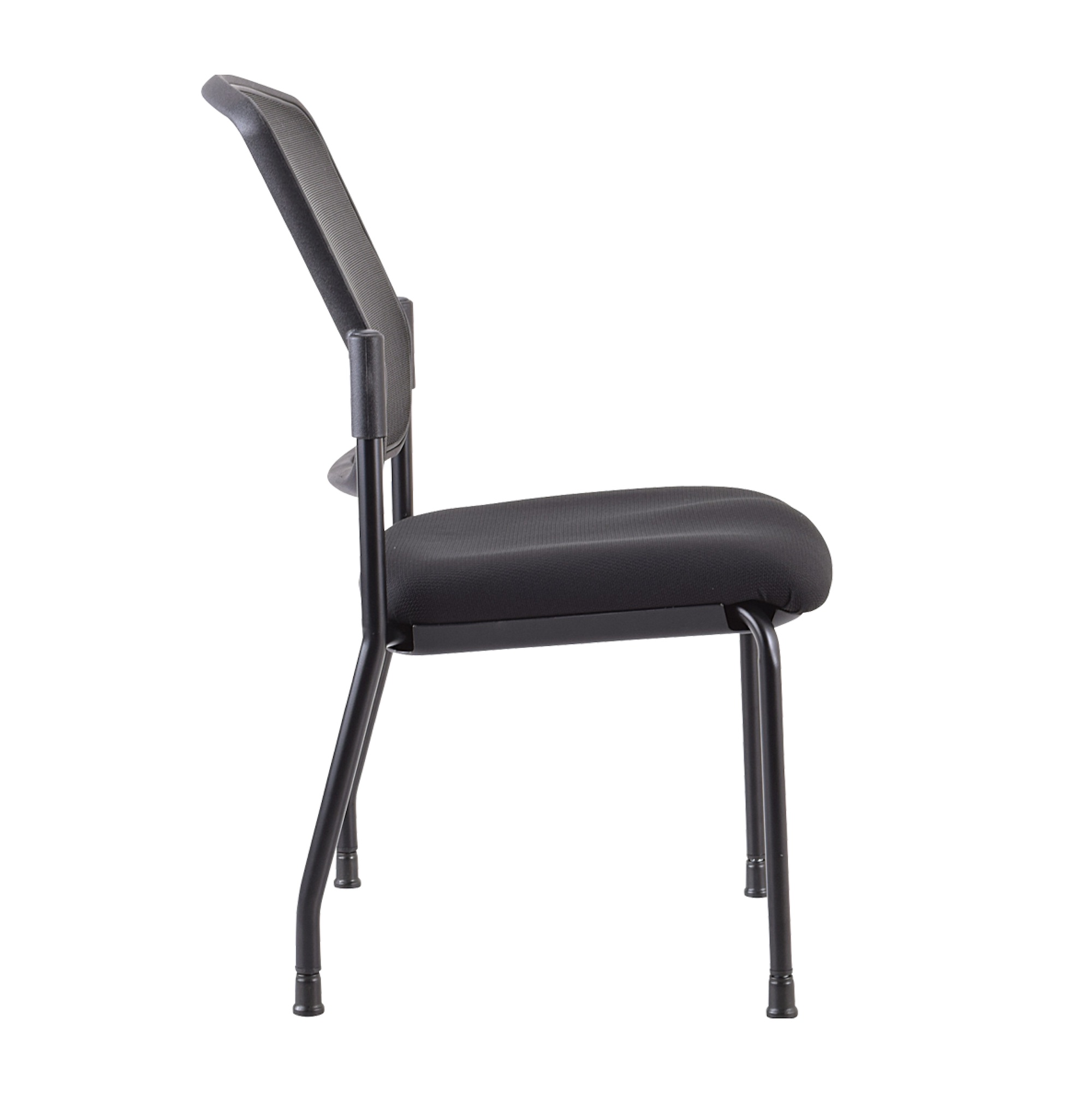 Office desk chairs guest chairs stackable guest chair side view 1